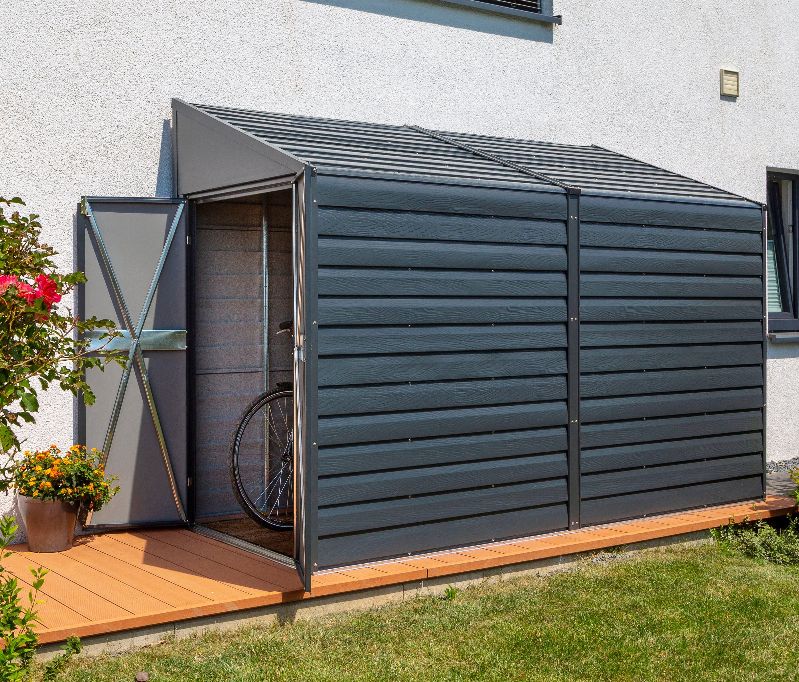 SPACEMAKER Gerätehaus, BxT 295x124 cm, Metall OTTO