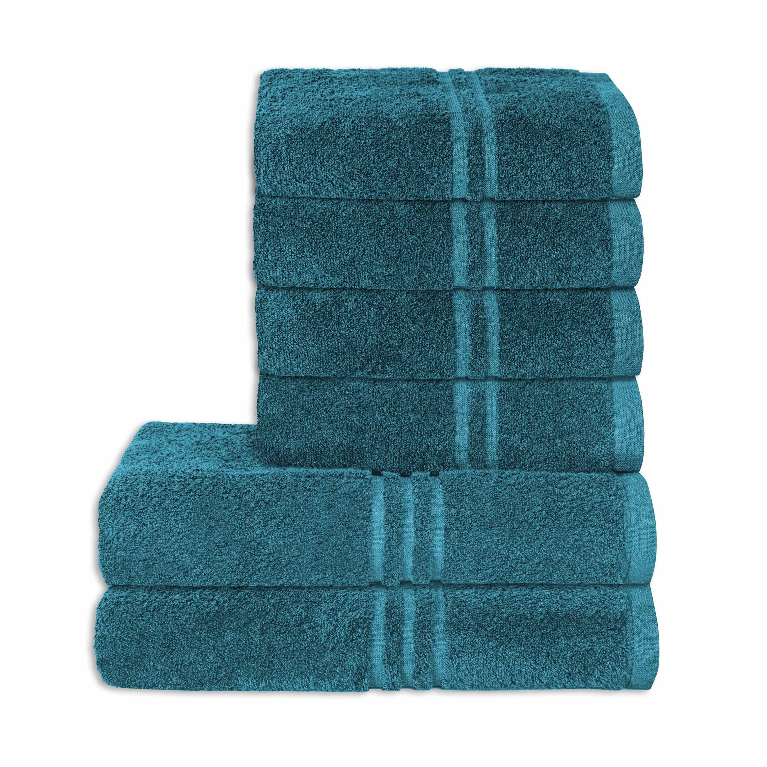 aurora Objektwäsche Badetücher Handtuch Set Rio petrol Premium Qualität 100% Baumwolle, Baumwolle