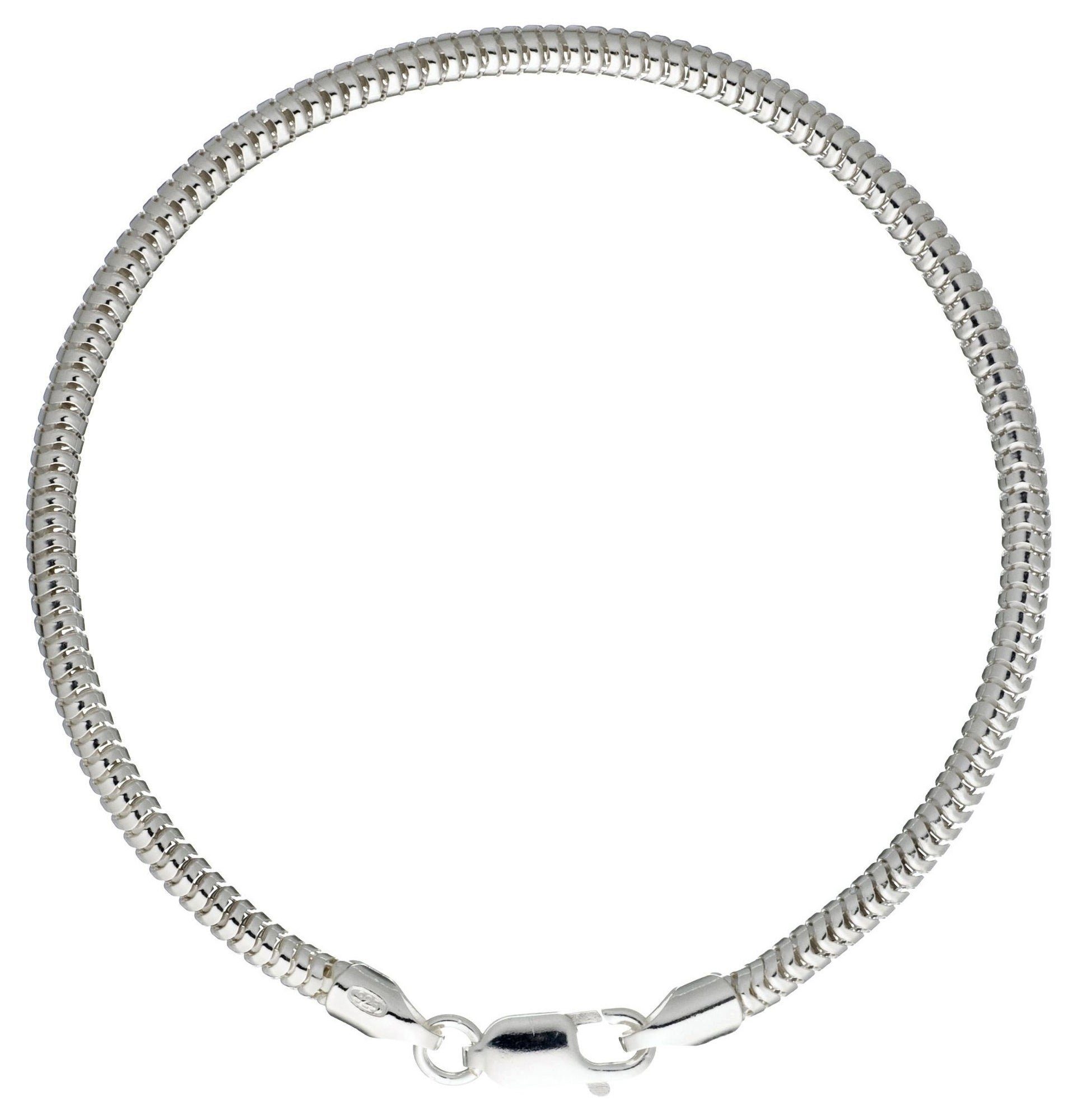 DUR Armband DUR Schmuck: Armband „Schlange“ dick 3 mm 925er Silber A1134