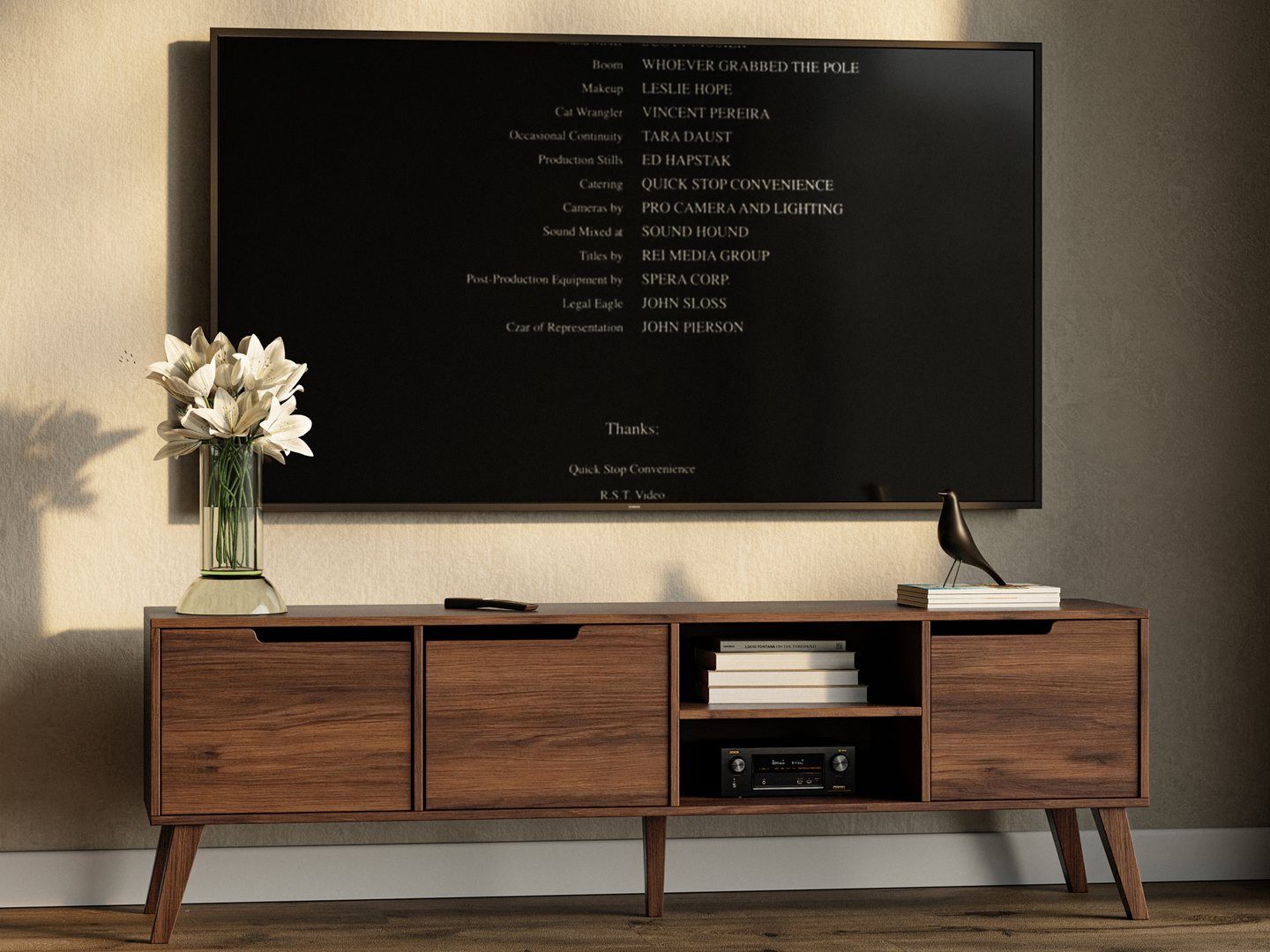 Beautysofa TV-Schrank NOREL modernes Design mit drei Schränken und offenen günstig online kaufen