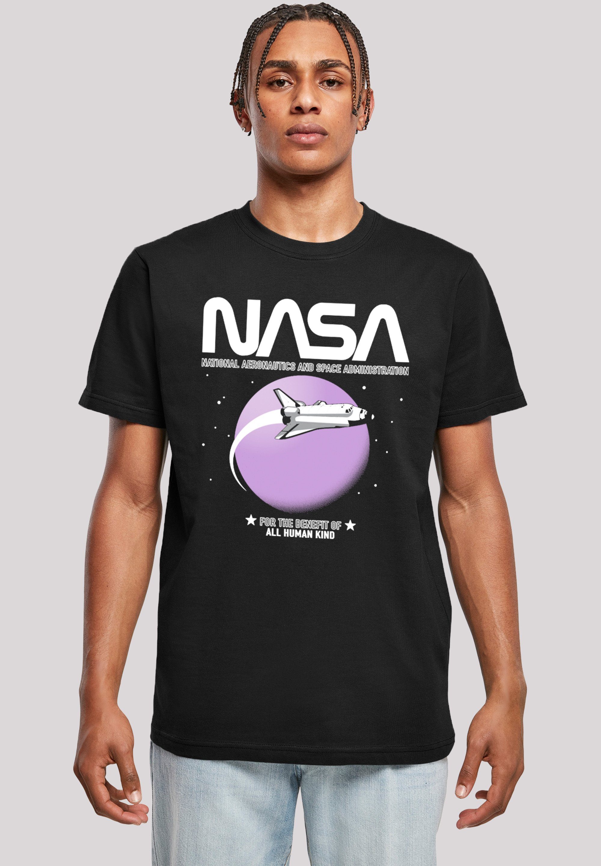 F4NT4STIC Merch,Regular-Fit,Basic,Bedruckt T-Shirt Herren,Premium Shuttle NASA Orbit