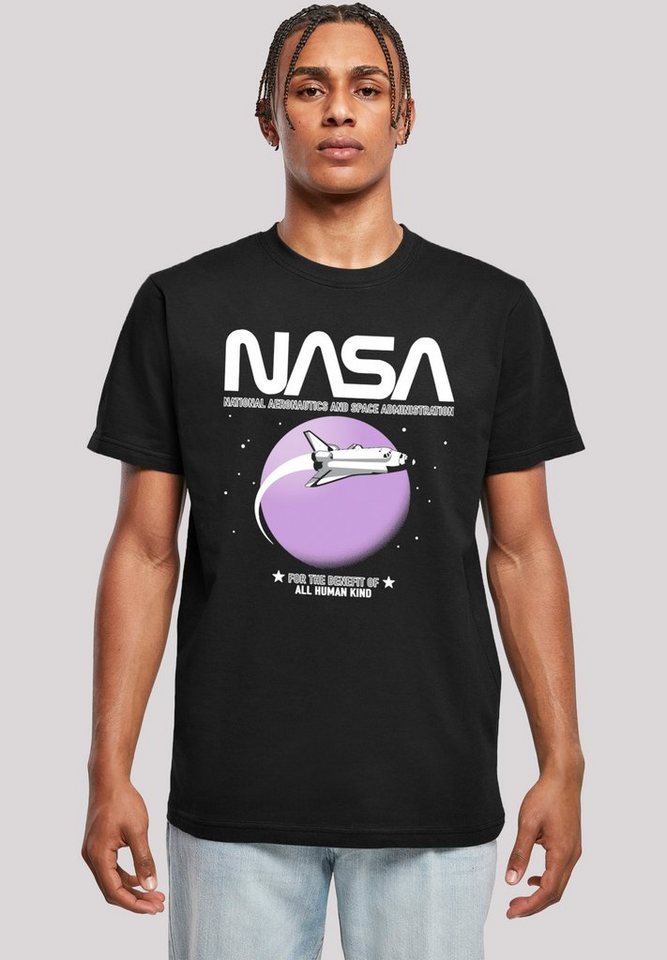 F4NT4STIC T-Shirt NASA Shuttle Orbit Herren,Premium Merch,Regular-Fit,Basic, Bedruckt
