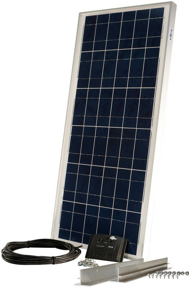 Sunset Solarmodul Caravan-Set 60 Watt, 12 V, 60 W, Polykristallin, (Set),  für Reisemobile und Fahrzeugdächer