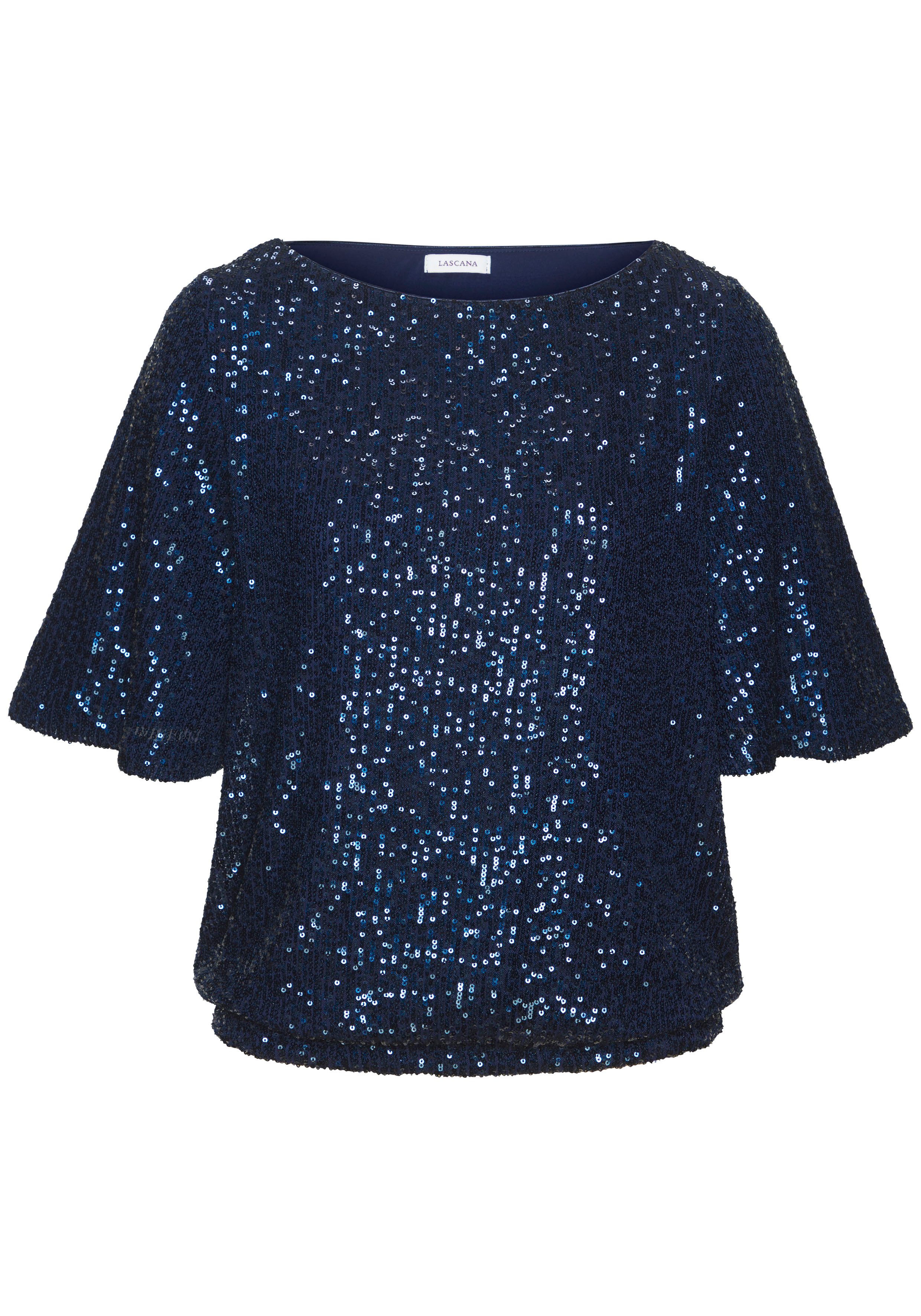 LASCANA Paillettenshirt mit weiten Ärmeln, festliches günstig online kaufen