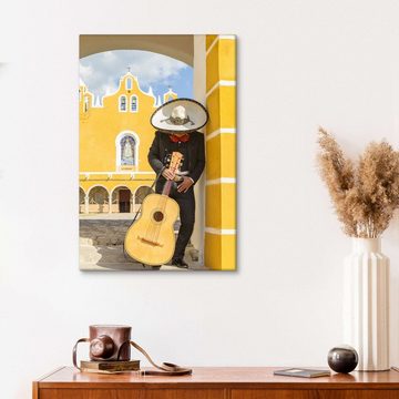 Posterlounge Leinwandbild Matteo Colombo, Mexikanischer Mariachi mit seiner Gitarre, Fotografie