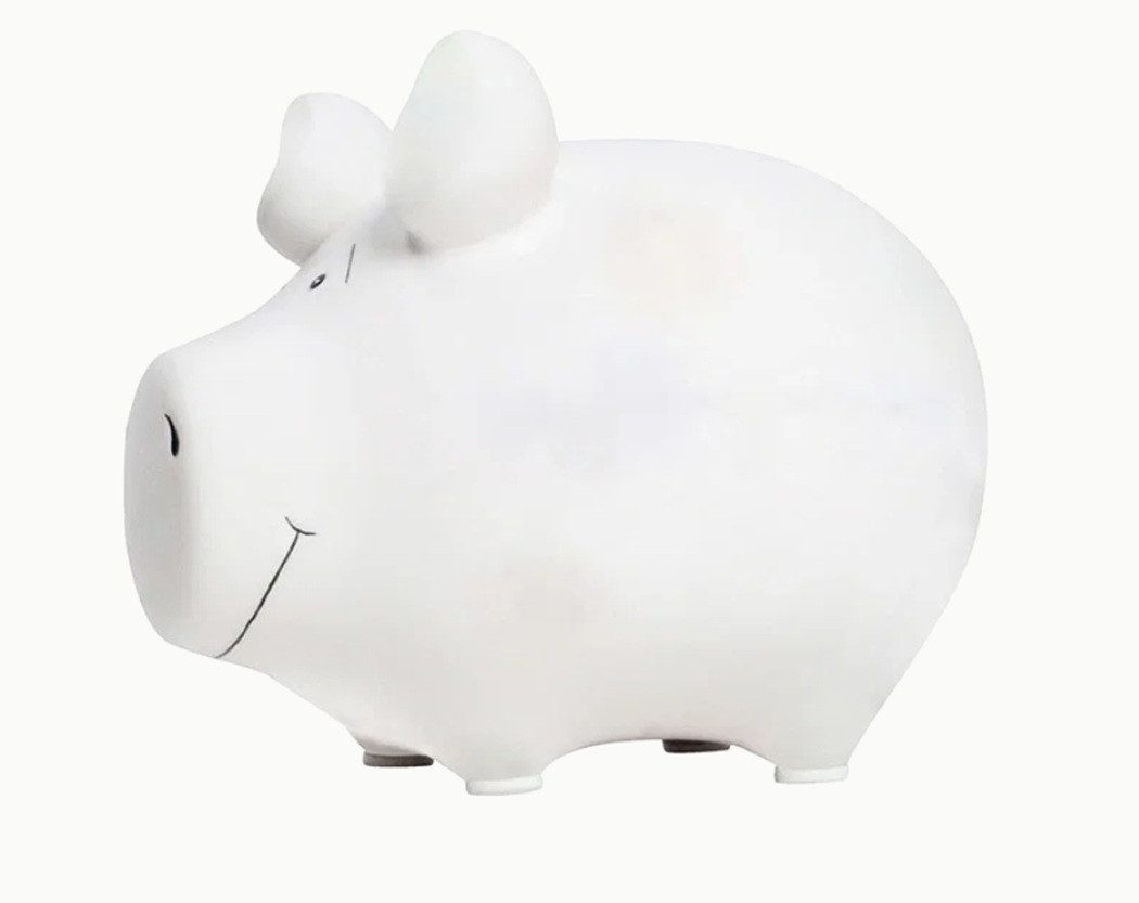 Sparschwein Company Spardose Sparschwein Company Sparschwein "weiß" B12,5×H9×T9 - Zum Bemalen