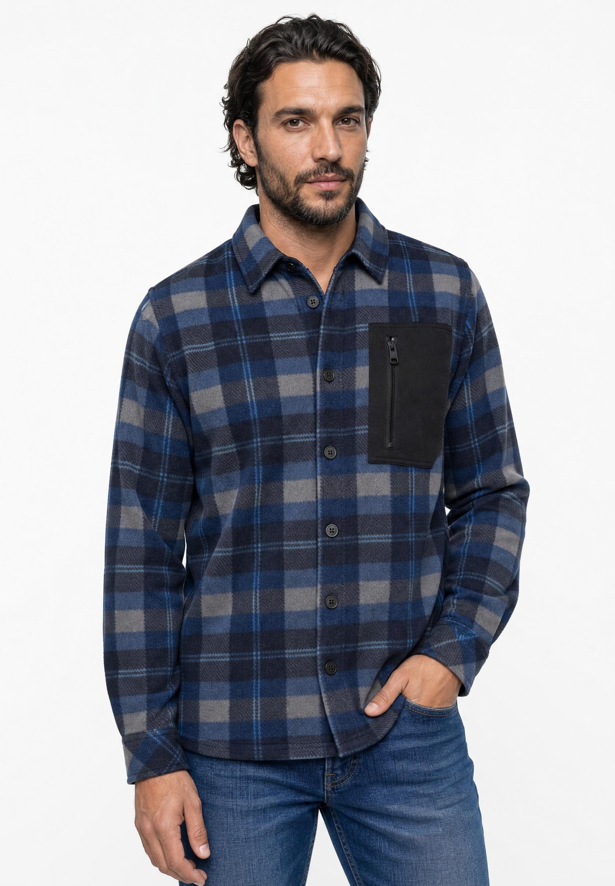 STREET ONE MEN Outdoorjacke mit Fleece innen