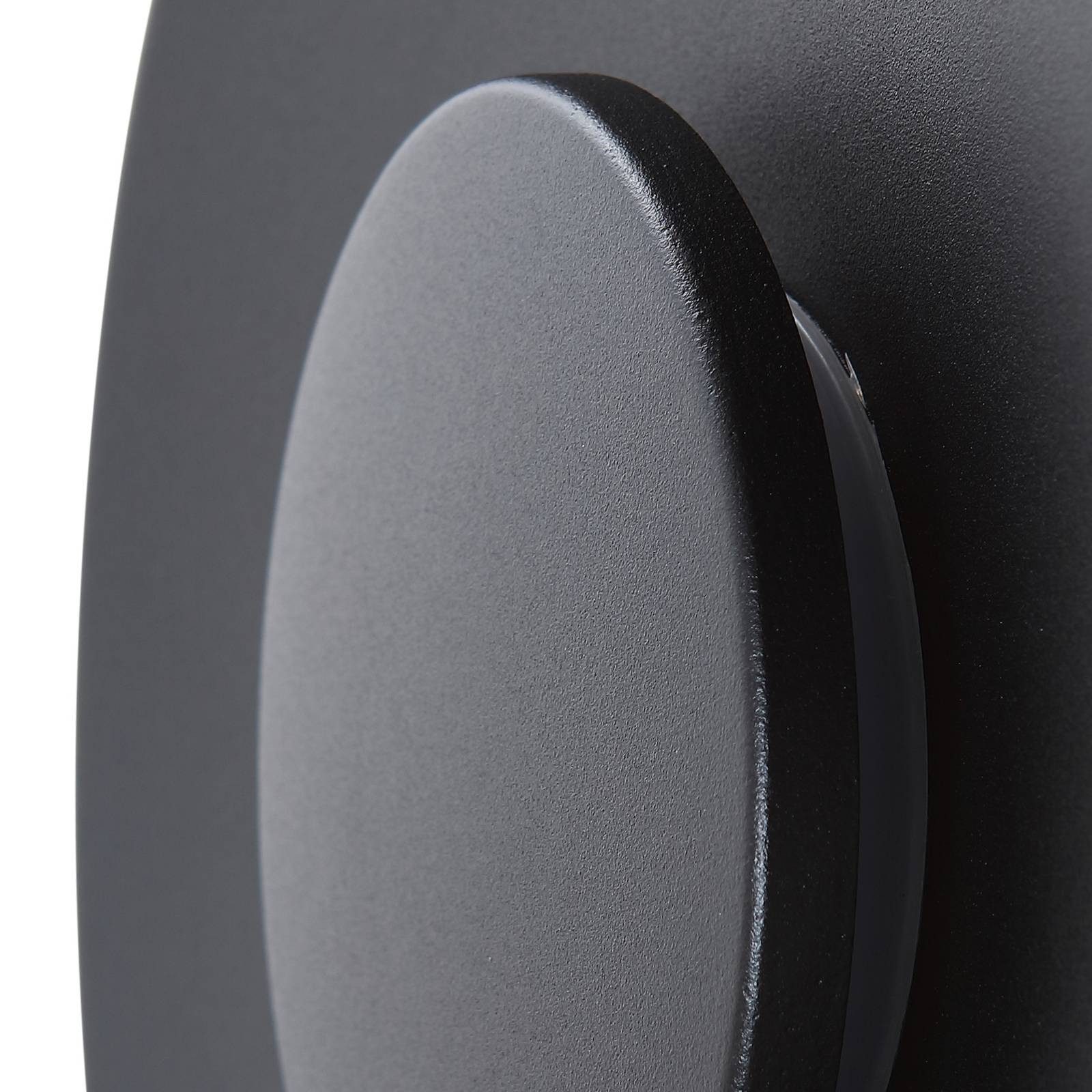 Lucande Außen-Wandleuchte Kayana, LED, Metall, Schwarz warmweiß IP65, LED 11 W gesamt, warmweiß