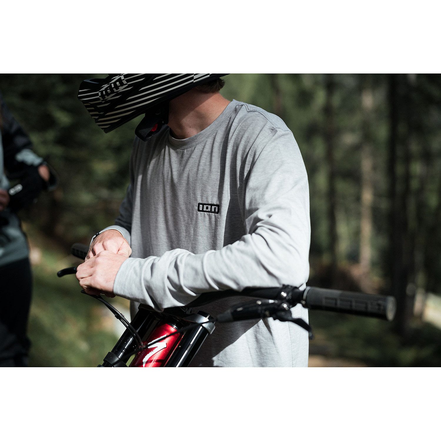 ION Longsleeve Langarmshirt IM BIKE TEE S LOGO LS DR