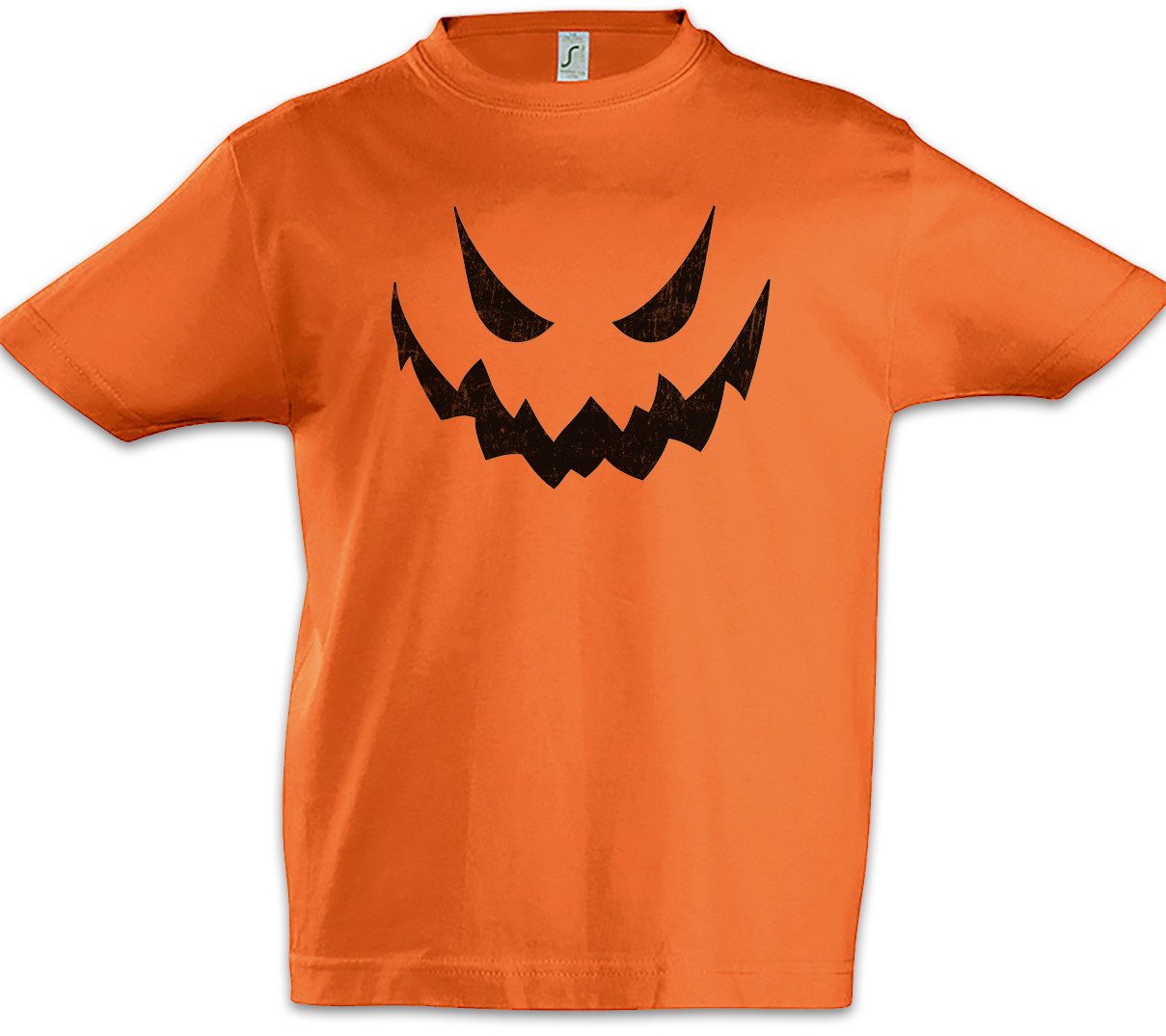 Print-Shirt Glowing Halloween Pumpkin II Kinder T-Shirt Kürbis Horror Verkleidung