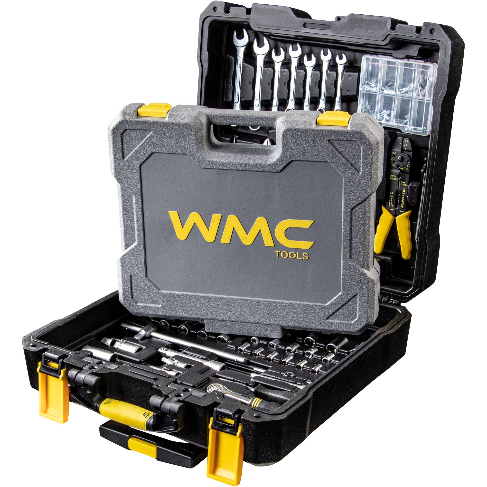 WMC Tools Werkzeugset, (400-St), Werkzeugkoffer Trolley Heimwerker Werkzeug  Set