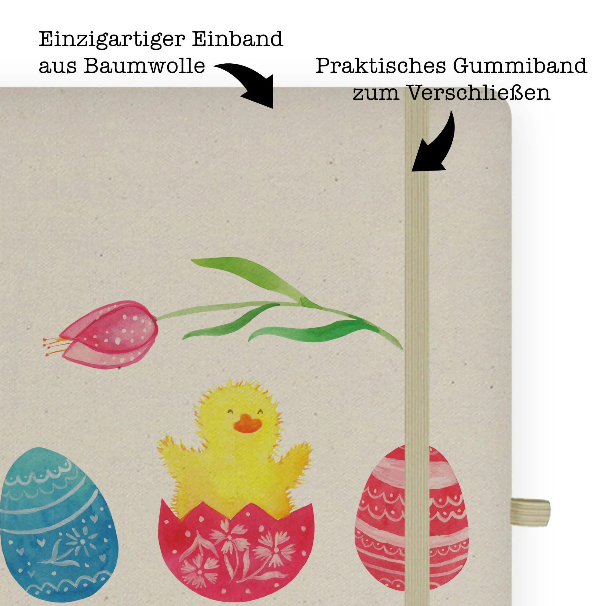 Thumbnail - Mr. & Mrs. Panda Notizbuch Küken Schlüpfen - Transparent - Geschenk, Ostern, Ostereier, DIN A4 I Mr. & Mrs. Panda, Echte...