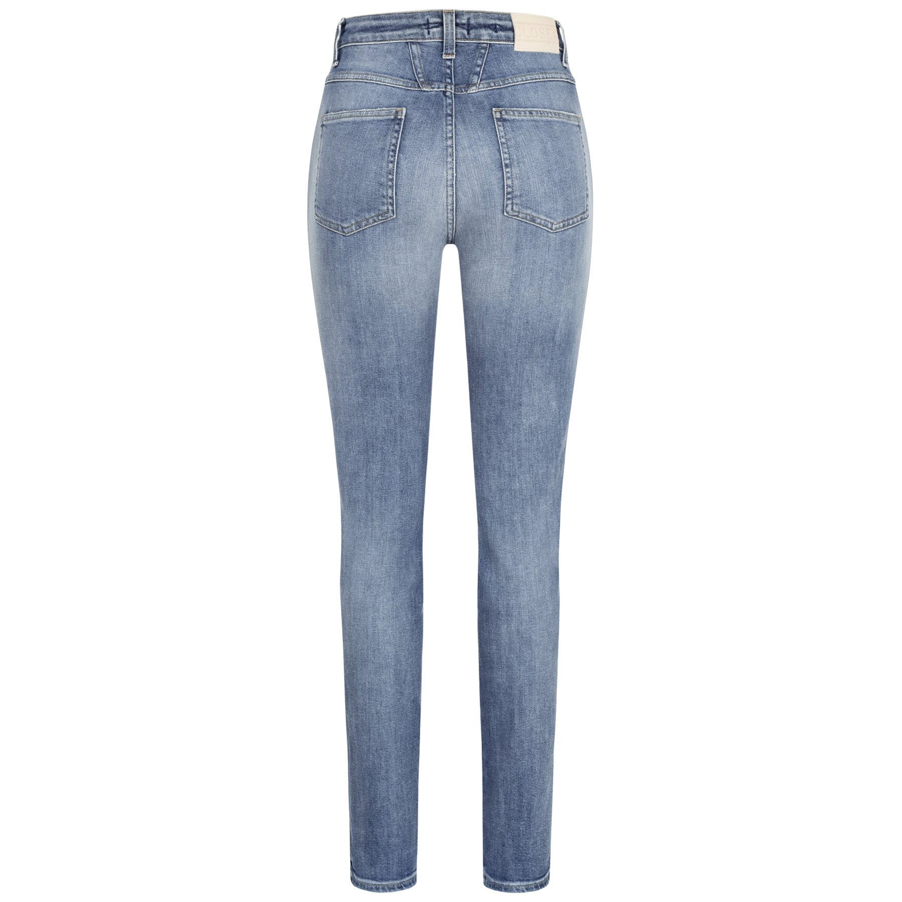 CLOSED Skinny-fit-Jeans CLOSED Jeans SKINNY PUSHER LONG High Waist - Mid Blue