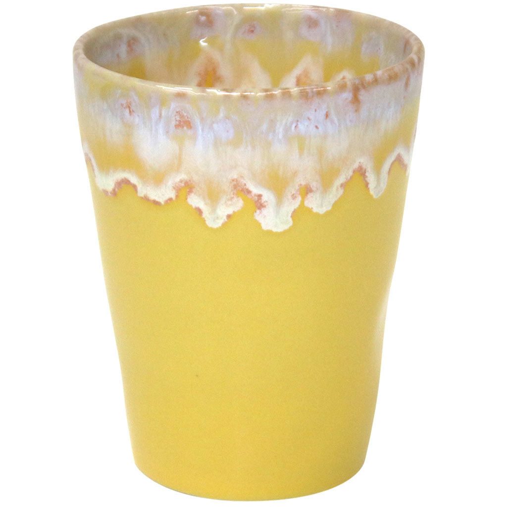 Costa Nova Becher Lungo Latte Grespresso, Gelb, 38 cl, 1-tlg., Keramik, Ø ca. 9,2 cm, Höhe ca. 11,5 cm, Füllmenge 38 cl