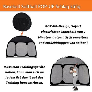 Kapler Baseball Baseball-Schutzschirm, Baseball-Bildschirm Pop-Up, Softball Batting Screen Netze, Baseball Backstop Trainingsgeräte, Hochleistungsnetz für Baseball Softball Pitching (1-Pack)
