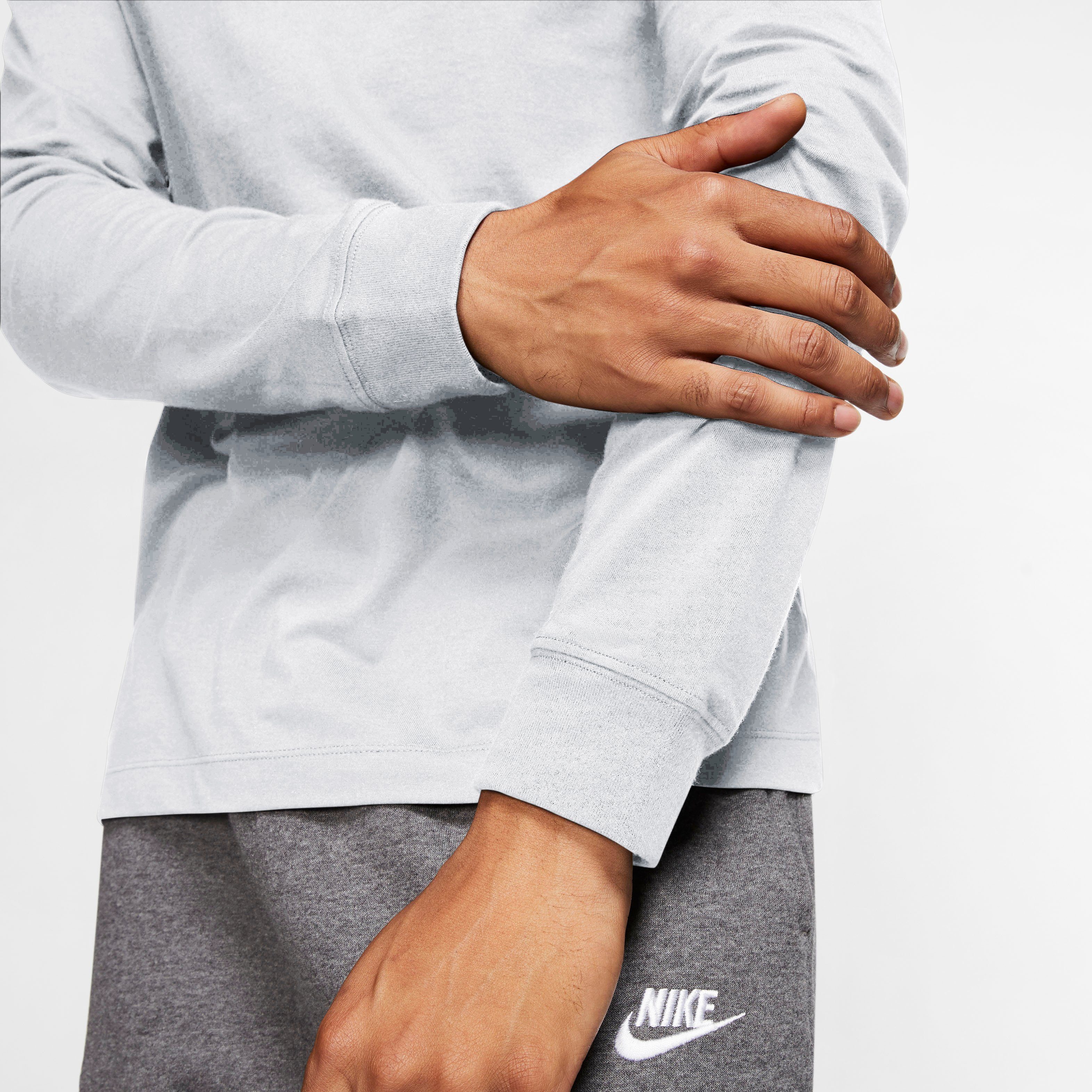 MEN'S LONG-SLEEVE Sportswear Langarmshirt T-SHIRT weiß Nike