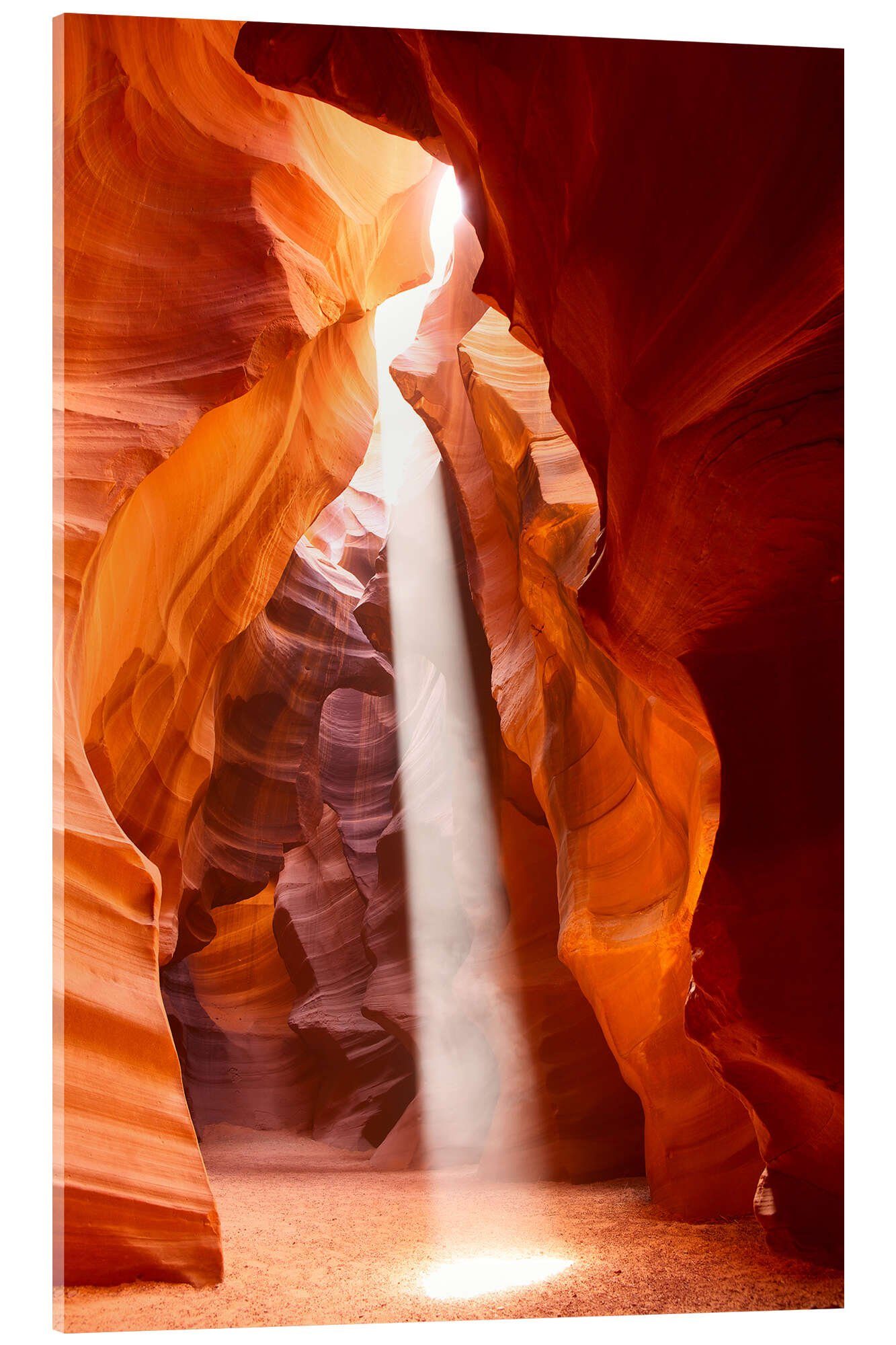Posterlounge Acrylglasbild Editors Choice, Sonnenstrahl im Antelope Canyon, Arizona, Fotografie