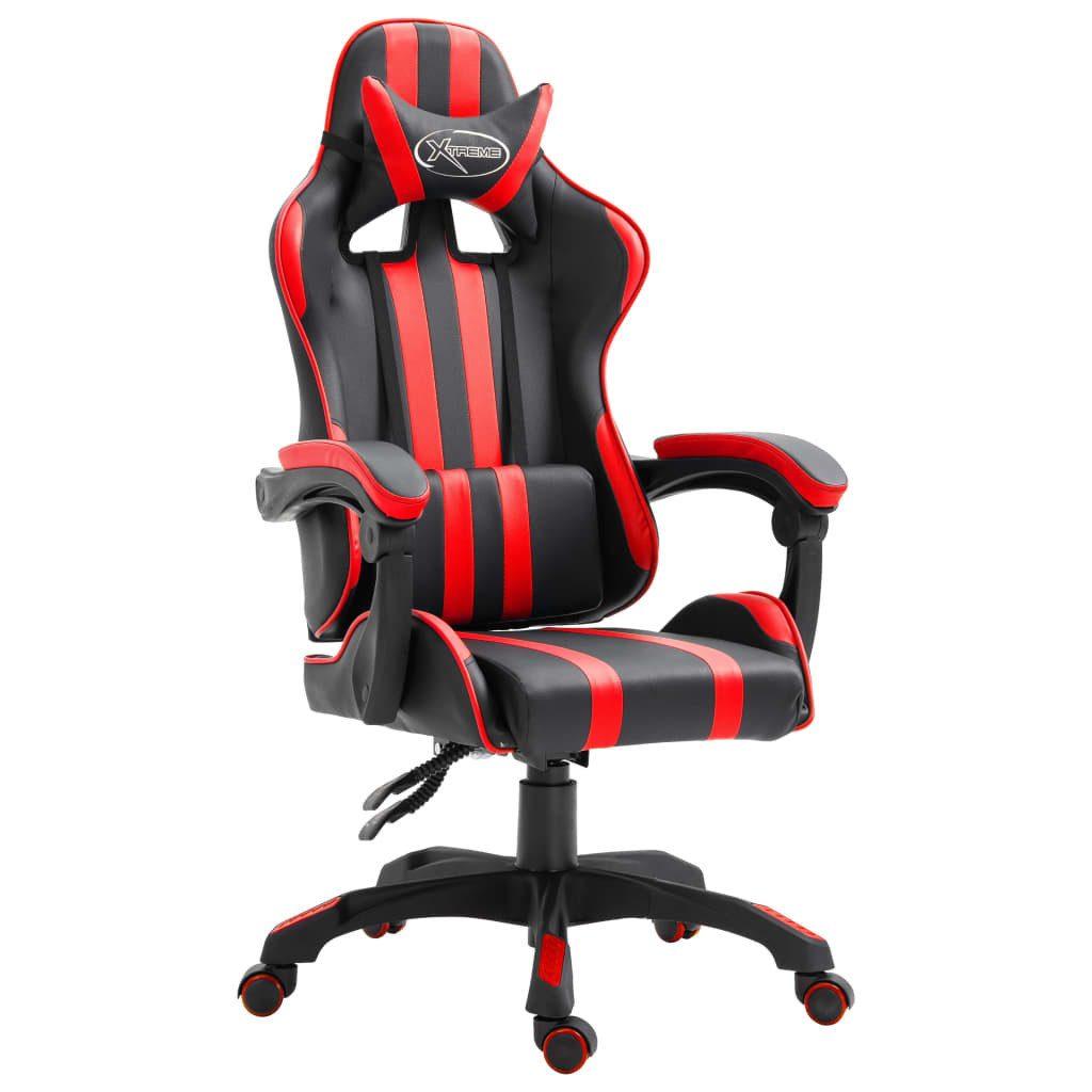 vidaXL Gaming-Stuhl Gaming-Stuhl Rot Kunstleder (1 St)