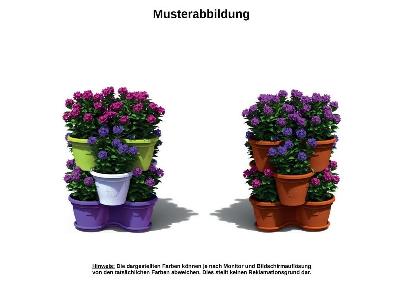 Thumbnail - Engelland Blumenständer Säulentopf, Hochbeet, Kräuterbeet (Vorteils-Set, 3 St., 11 Liter Fassungsvermögen je Ebene), fal...