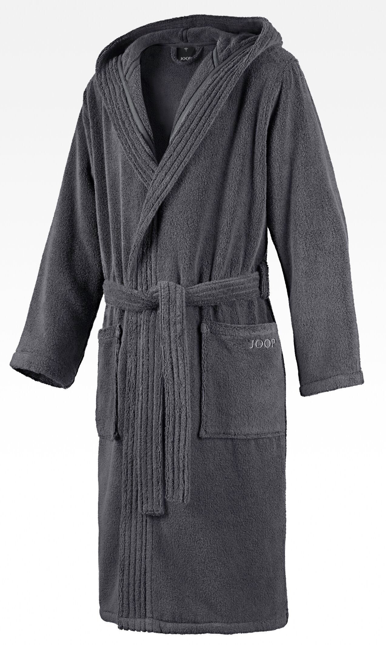 JOOP! Bademantel JOOP! LIVING - BADEMANTEL Herren-Kapuze, Textil