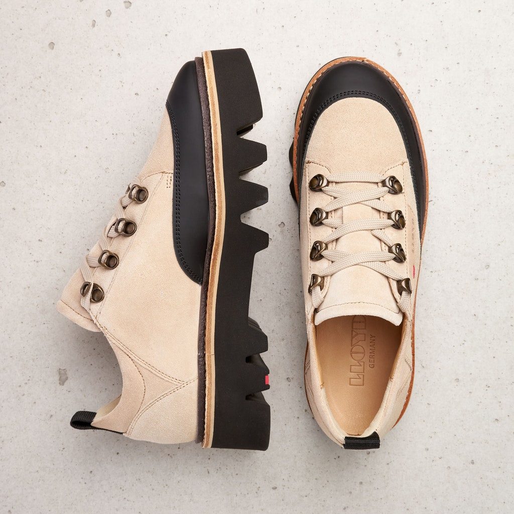 LLOYD Sneaker Schwarz, Beige Schnürschuh