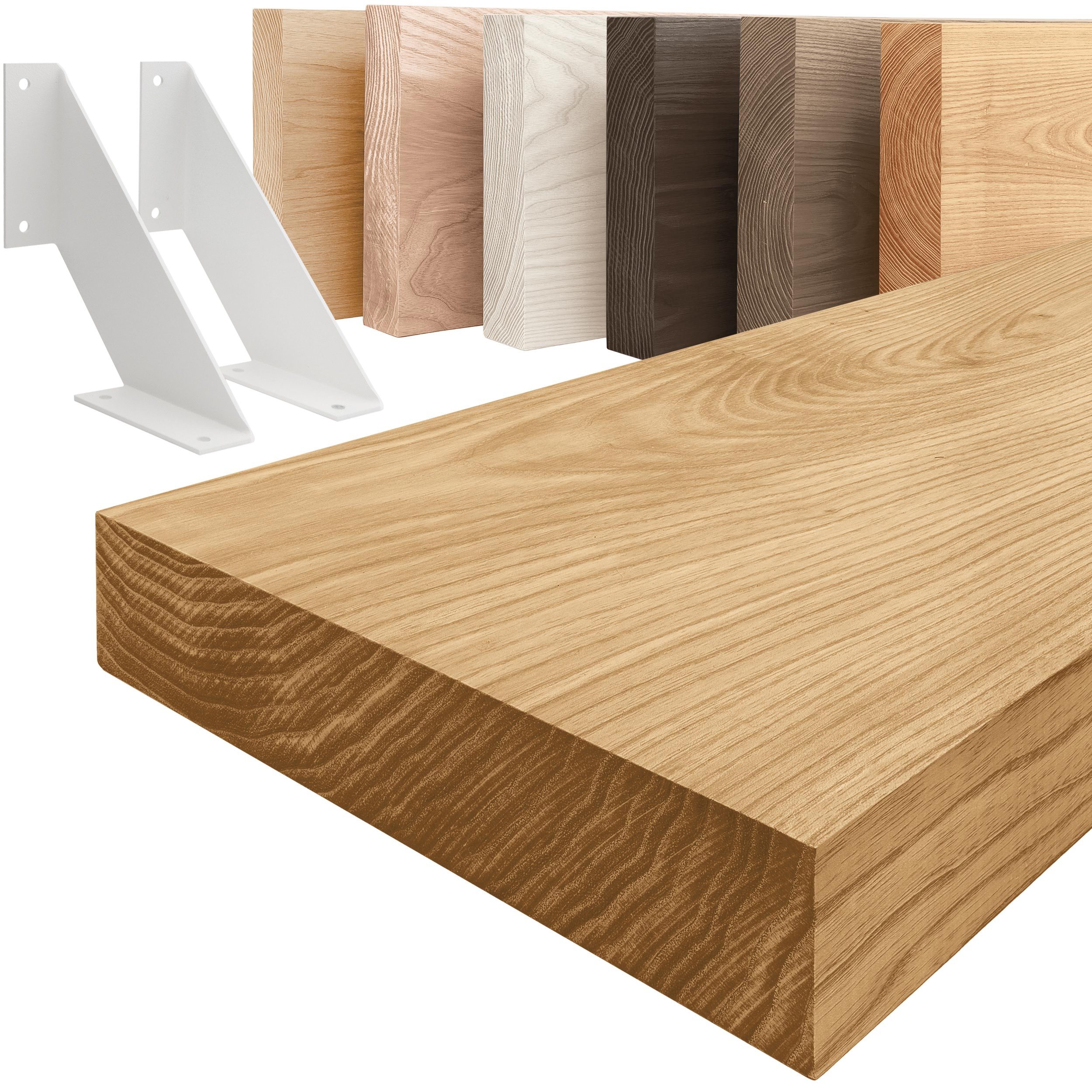 LAMO Manufaktur Wandregal Holz Gerade Regal günstig online kaufen