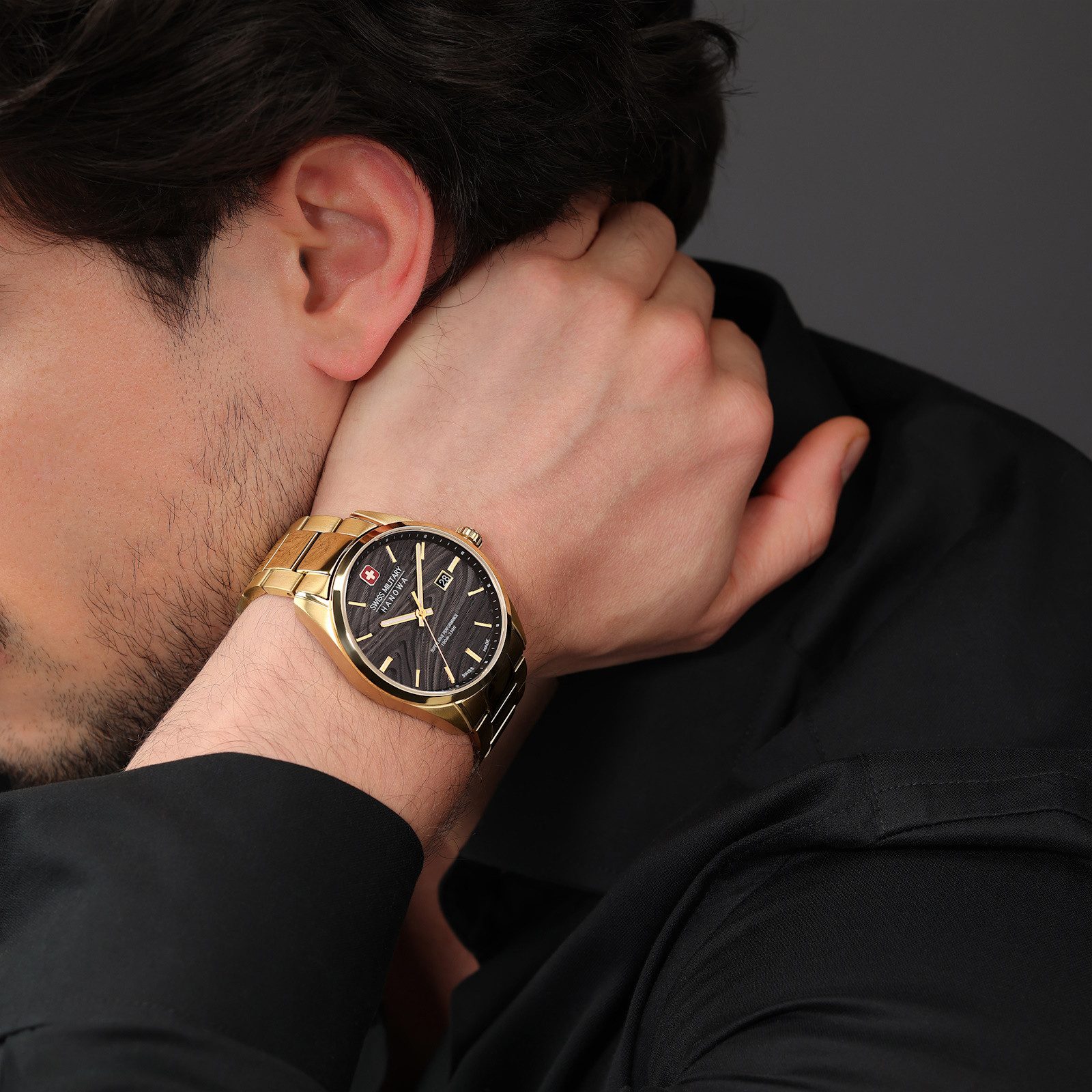 Swiss Military Hanowa Schweizer Uhr Golden Beech