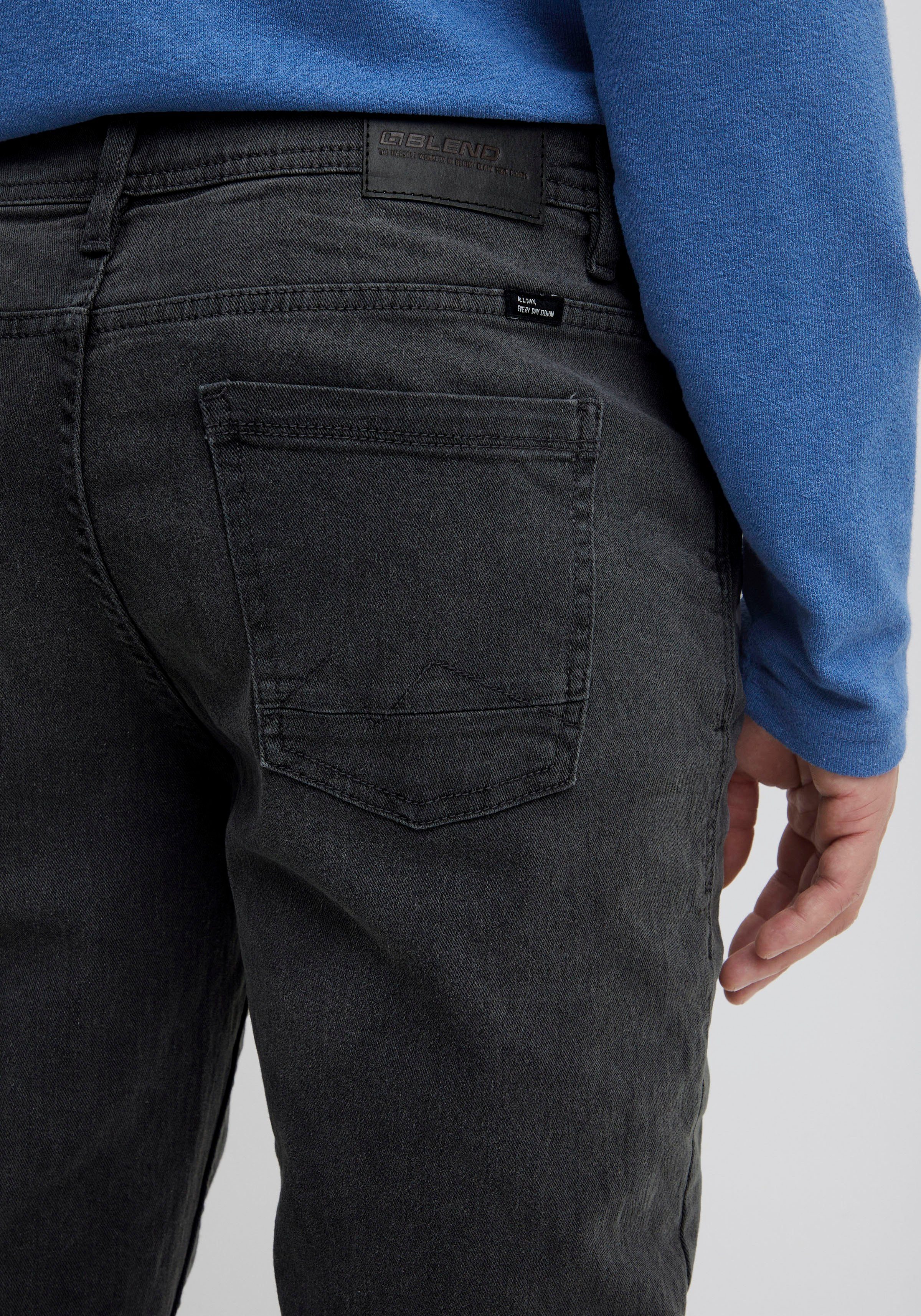 Blend 5-Pocket-Jeans BL-Jeans Twister fit Regular Fit, mit Abriebeffekten