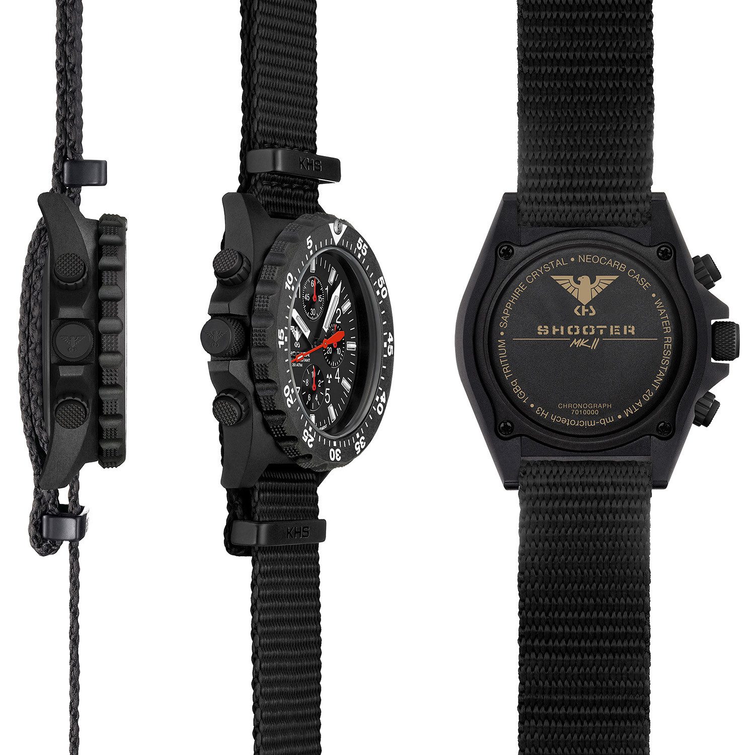 KHS Schweizer Uhr Shooter MKII Chronograph