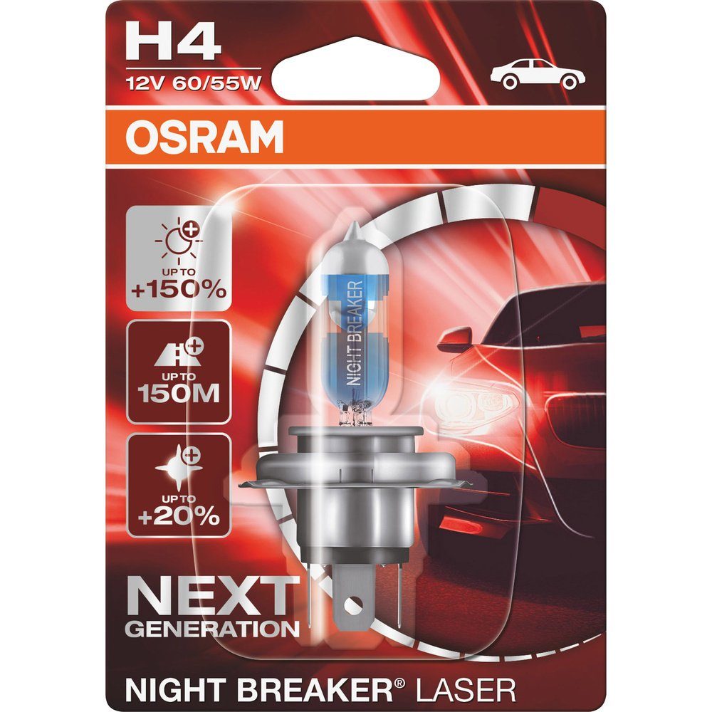 KFZ-Ersatzleuchte Leuchtmittel Night Next Halogen selection Laser voelkner Breaker® 64193NL-01B Auto Osram