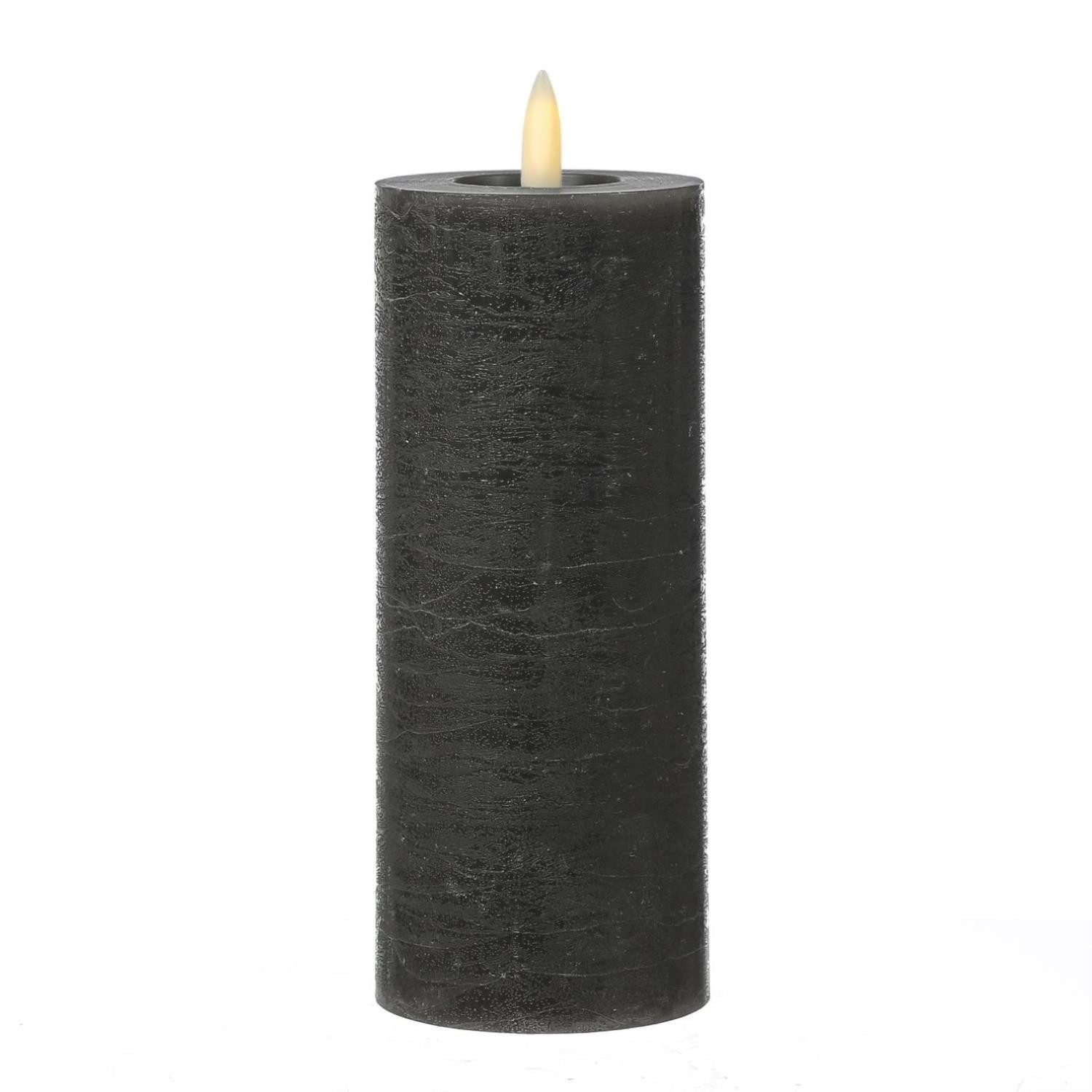 MARELIDA LED-Kerze LINA Rustik Optik Echtwachskerze flackernd Timer H: 19cm günstig online kaufen