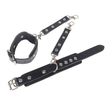 Lau-Fashion Strapsgürtel Leder Harness Dessous Bondage SM BDSM Punk Gürtel Taillenkette S/M/L