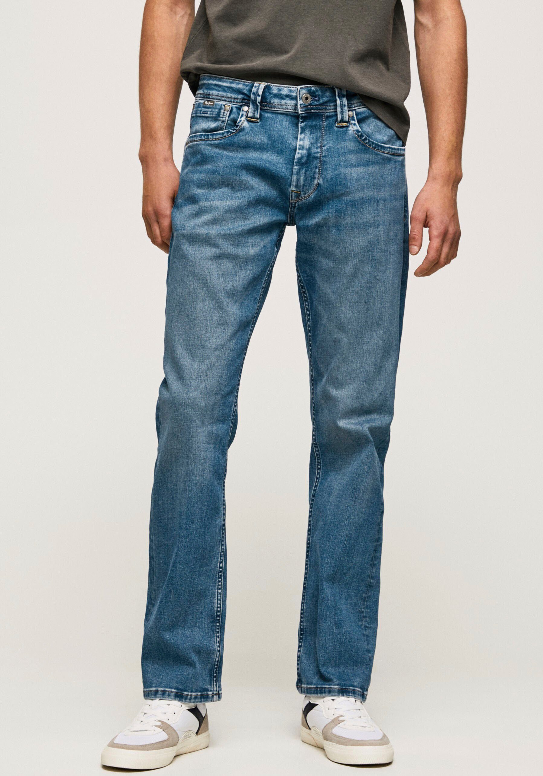 Pepe Jeans Straight-Jeans KINGSTON ZIP in 5-Pocket-Form limewiser