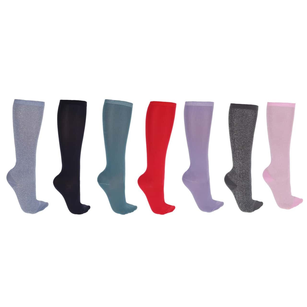 QHP Kniestrümpfe Kniestrümpfe Week Collection (7er-Pack)