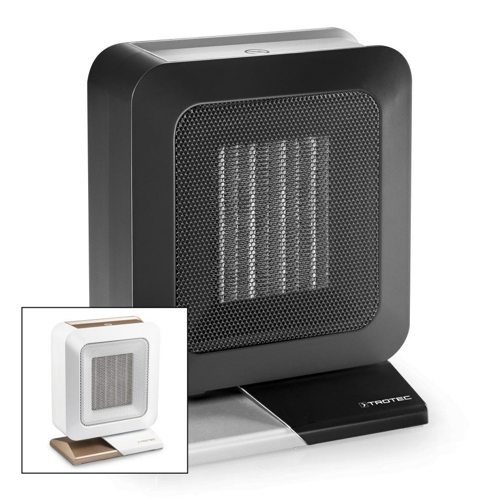 TROTEC Keramikheizlüfter Keramik-Heizlüfter TFC 13 E, in coolem schwarz/weiß mit 2 Heizstufen