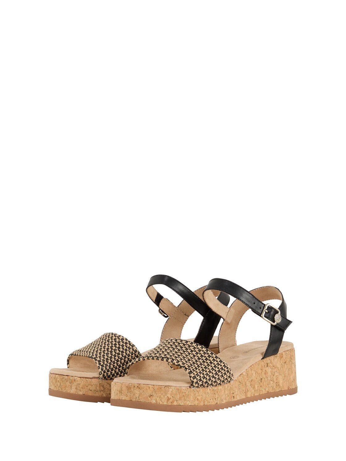 TOM TAILOR Sandalen mit Kork-Absatz Keilsandalette (1-tlg) Sandalen mit Kork-Absatz