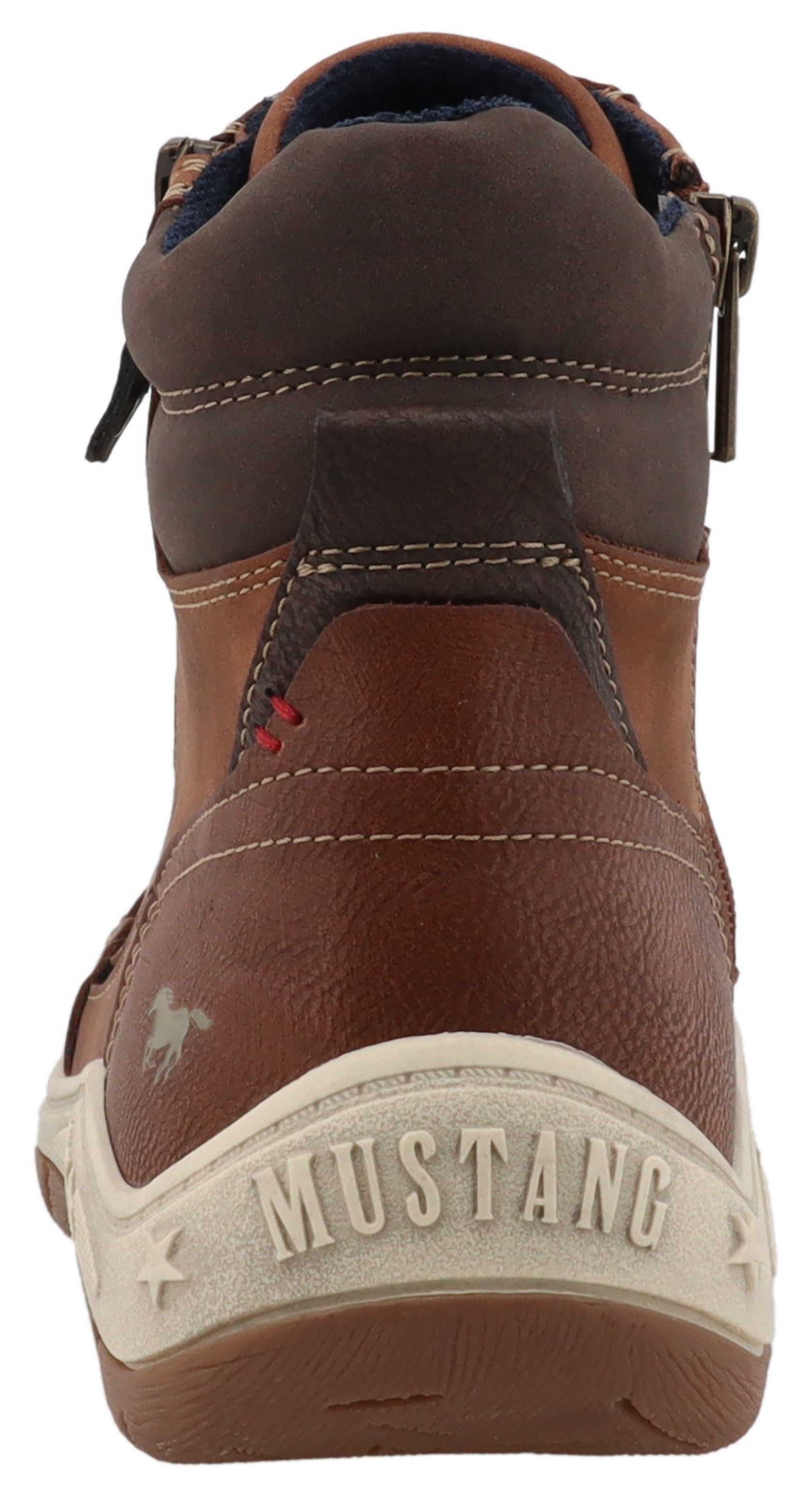 Mustang Shoes Benedetto Schnürboots High Top Sneaker, Schnürboots mit Reißverschluss