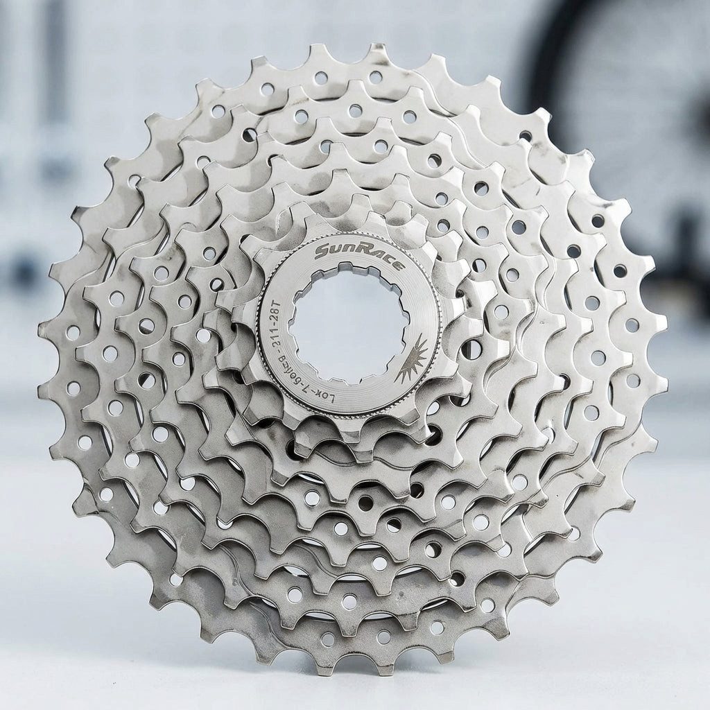SunRace Zahnkranz SUNRACE Zahnkranzkassette 7-fach 11-28 Zähne Nickel - Hochwertige Fahr