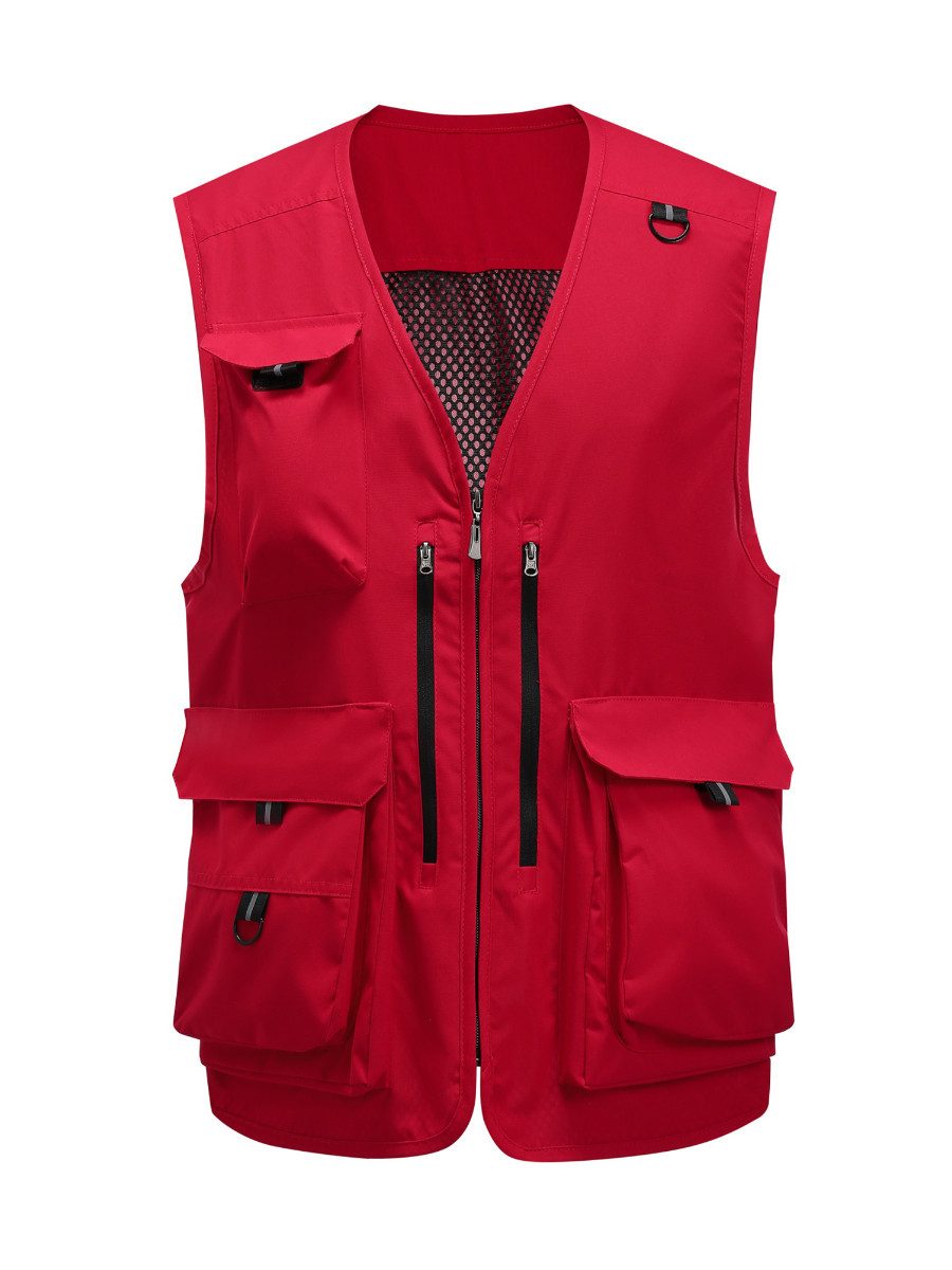 YOUTHUP Anglerweste Herren Utility Outdoorweste Multi Pocket Arbeitswesten