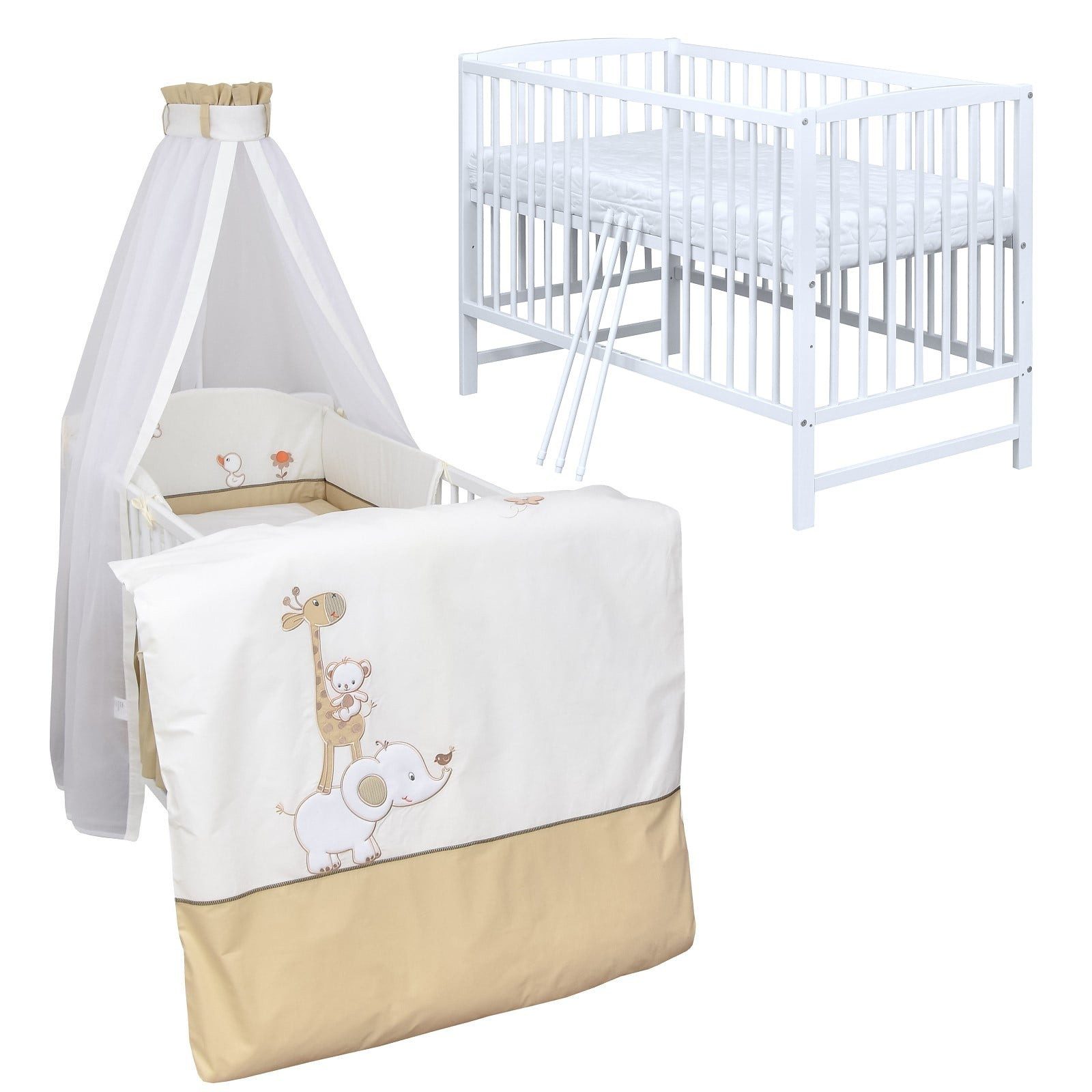 Komplettbett Babybett Milo Komplettset