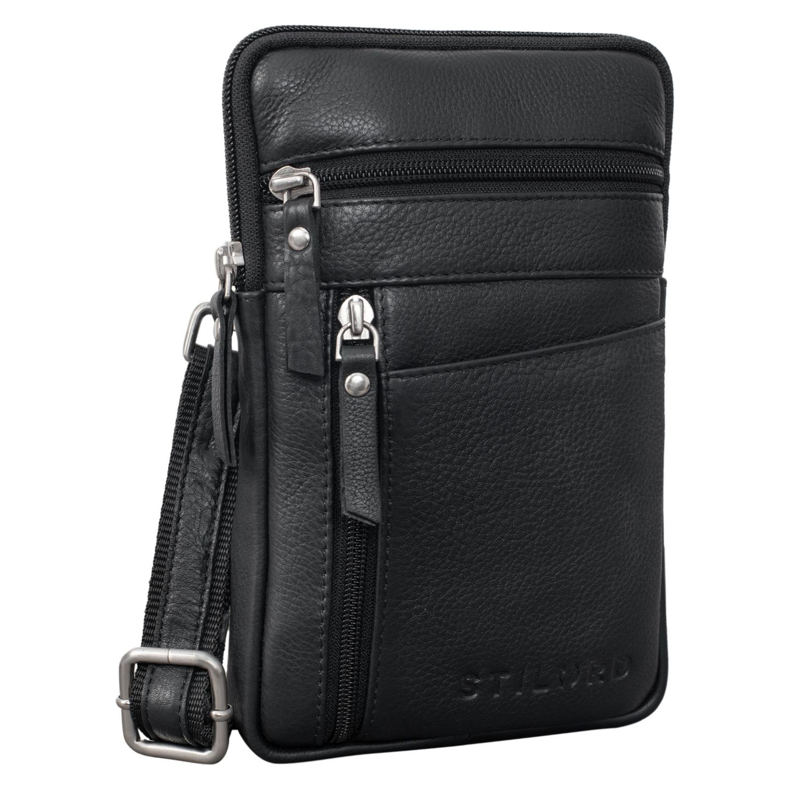 Handtasche "Brooks" Leder Brustbeutel Gürteltasche