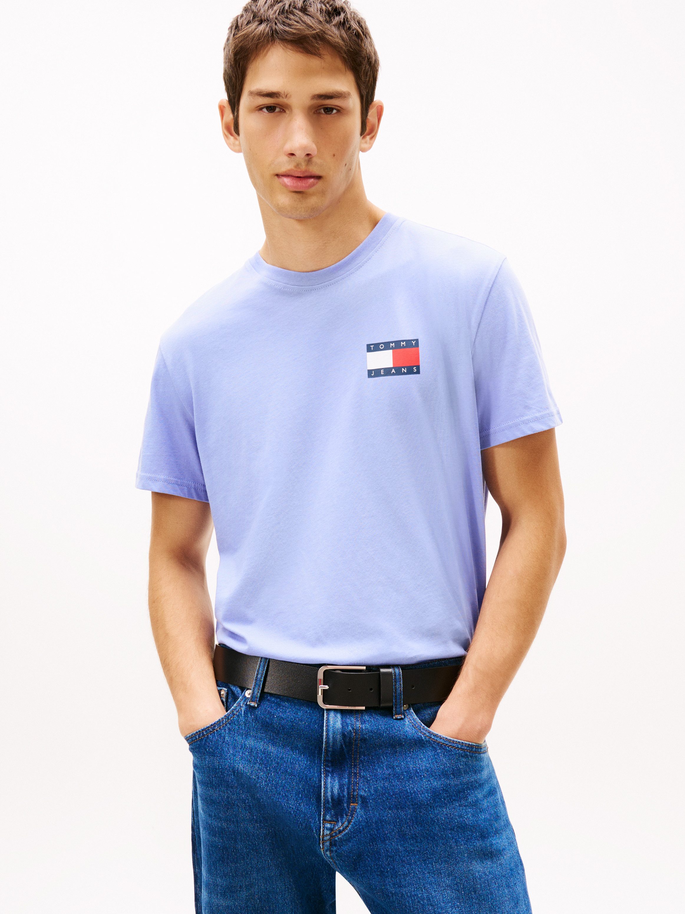 Tommy Jeans T-Shirt TJM SLIM ESSENTIAL FLAG TEE EXT Mit Rundhalsausschnitt günstig online kaufen