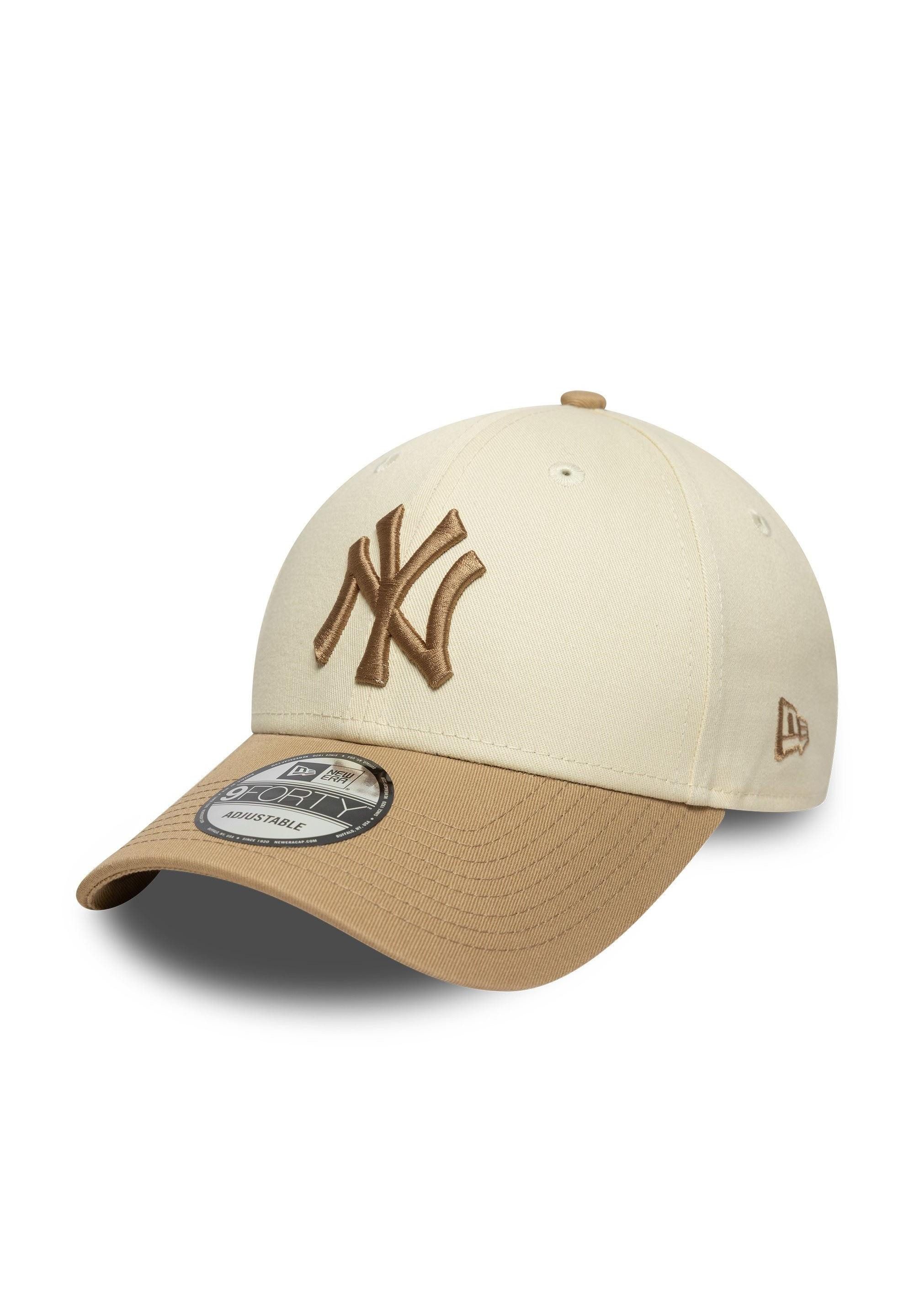 New Era Baseball Cap New York Yankees New Era MLB Colour Block 9Forty Cap Beige (1-St)