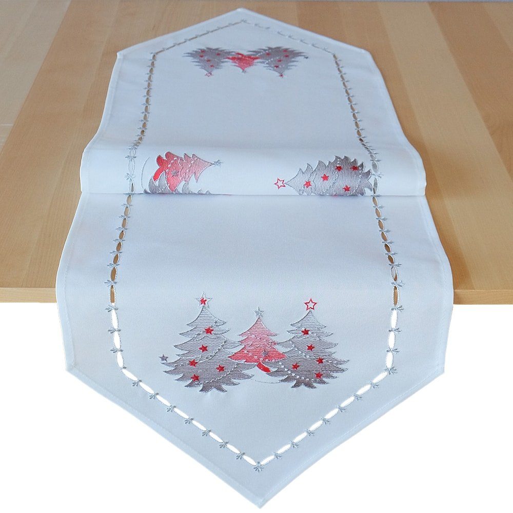 Tischdecke Tischläufer Tannenbäume Weihnachten 140cm