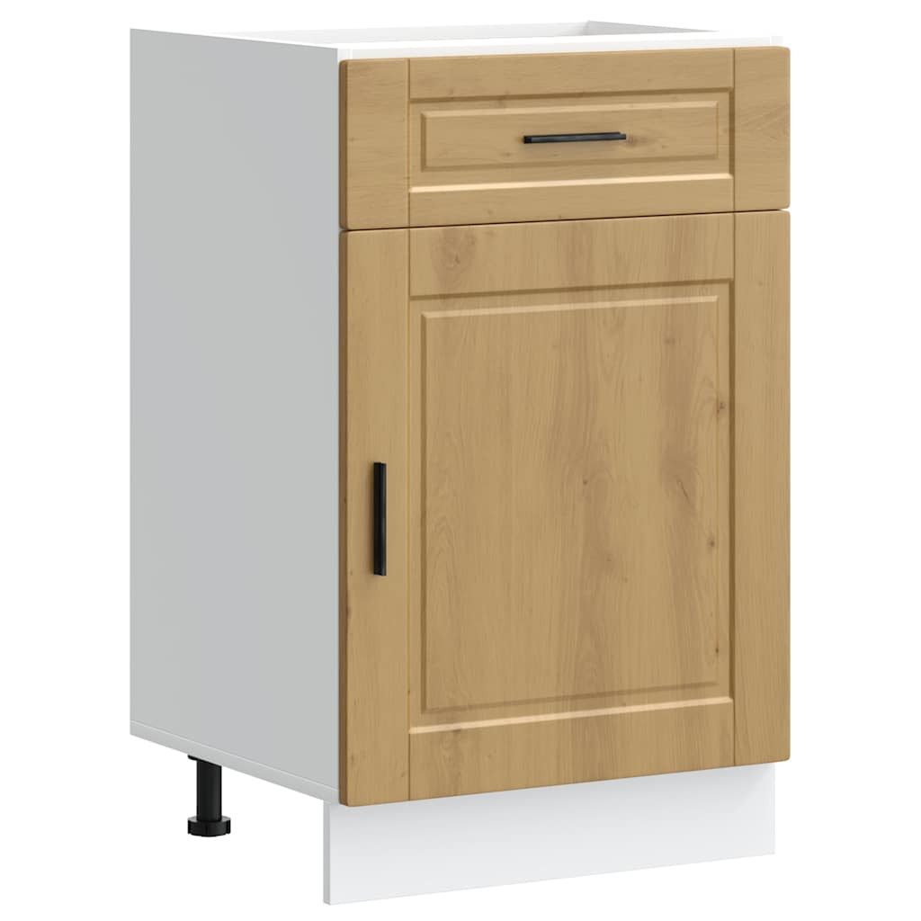 vidaXL Unterschrank 50 x 46 x 815 cm Küchenunterschrank Porto Artisan-Eiche Spanplatte