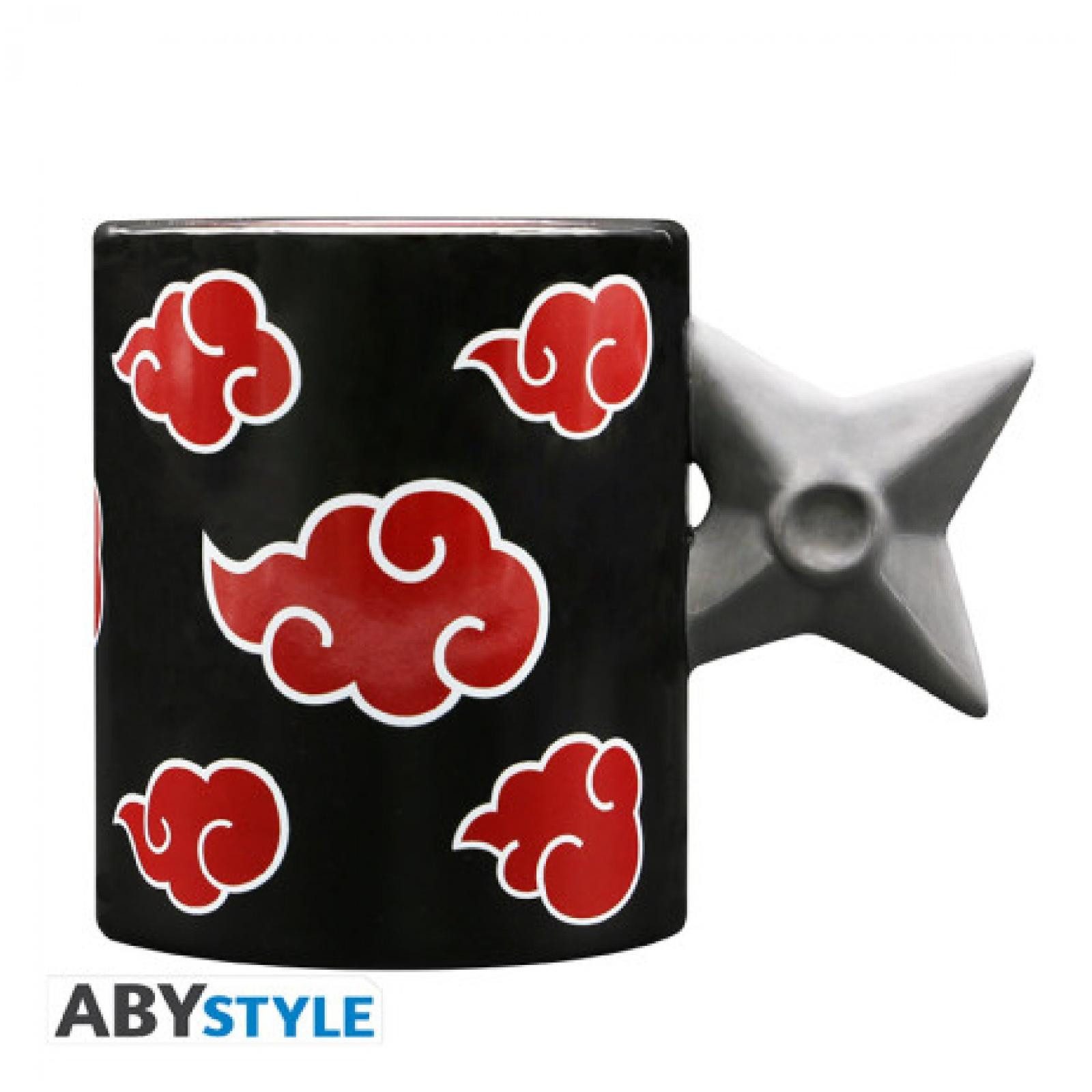ABYstyle Tasse NARUTO SHIPPUDEN - Mug 3D handle - Shuriken Akatsuki