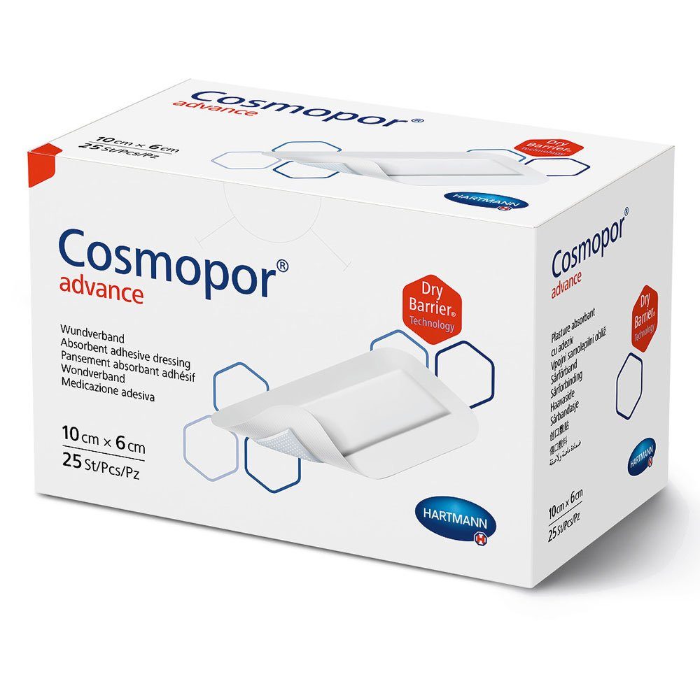 PAUL HARTMANN AG Wundpflaster Hartmann Cosmopor® Advance Wundverband 10x6 cm (1x