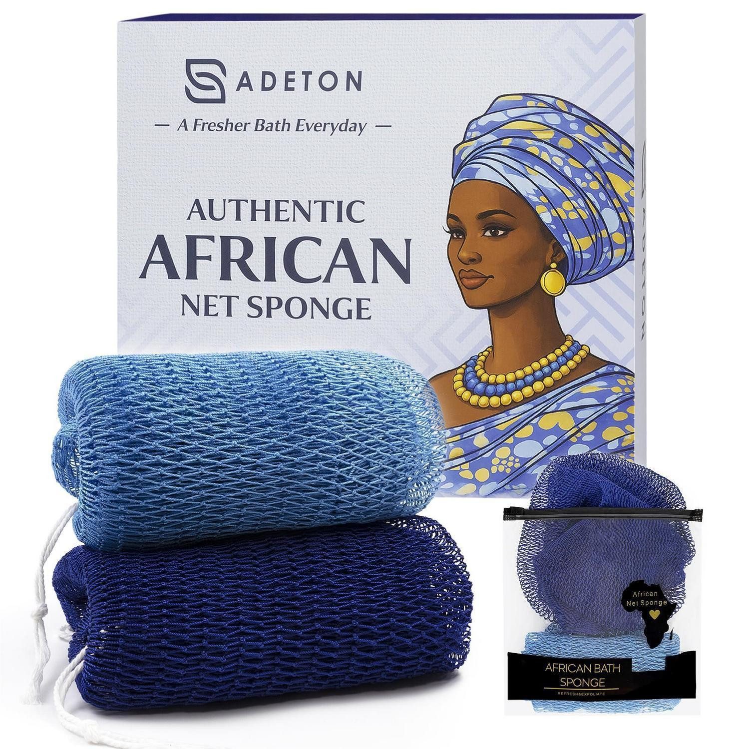 LuxusKollektion Körperbürste Afrikanischer Netzschwamm Peeling