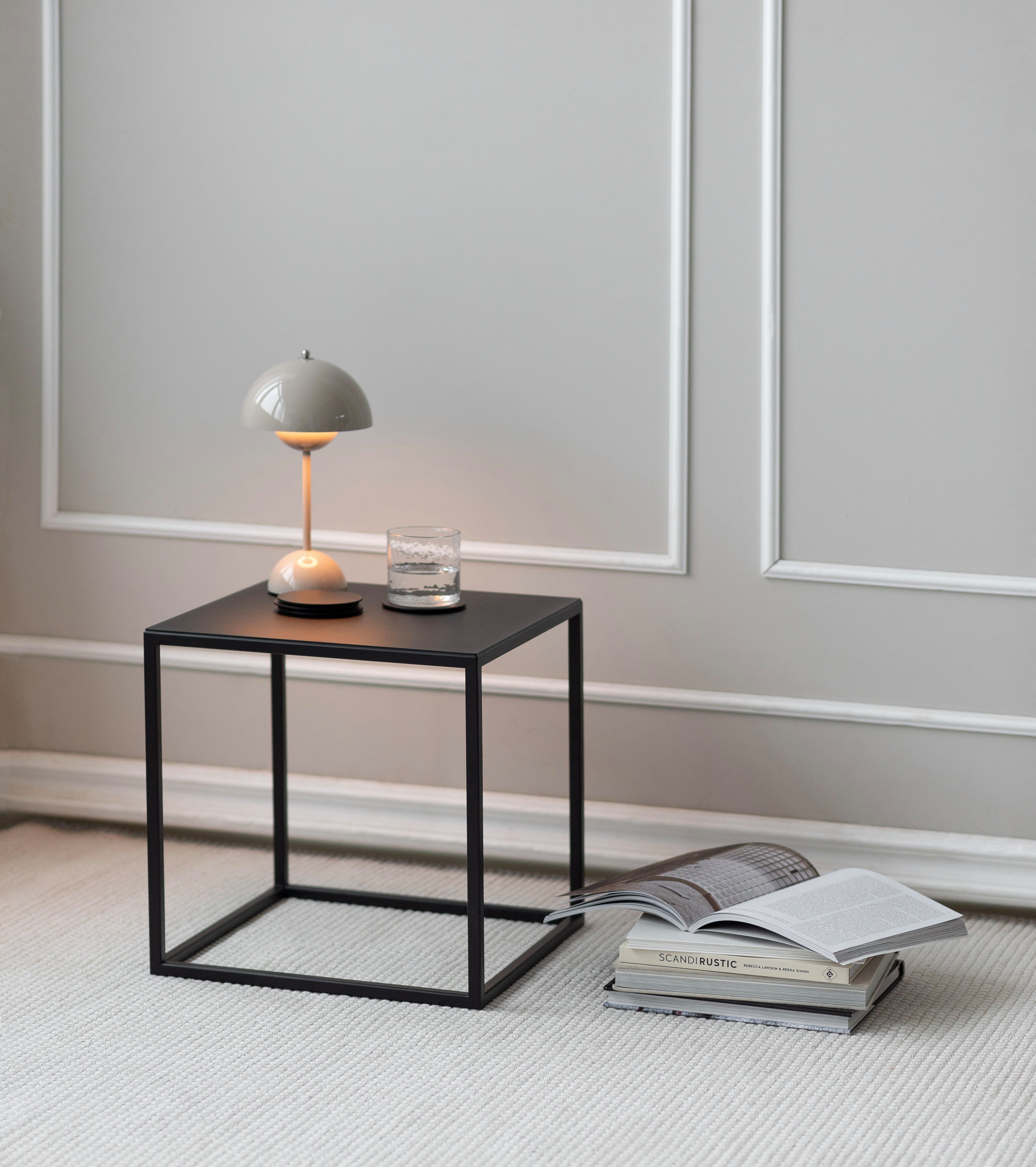 Metallbude Beistelltisch SOLI X, Maße: 40 x 40 cm, hochwertiger Couchtisch günstig online kaufen