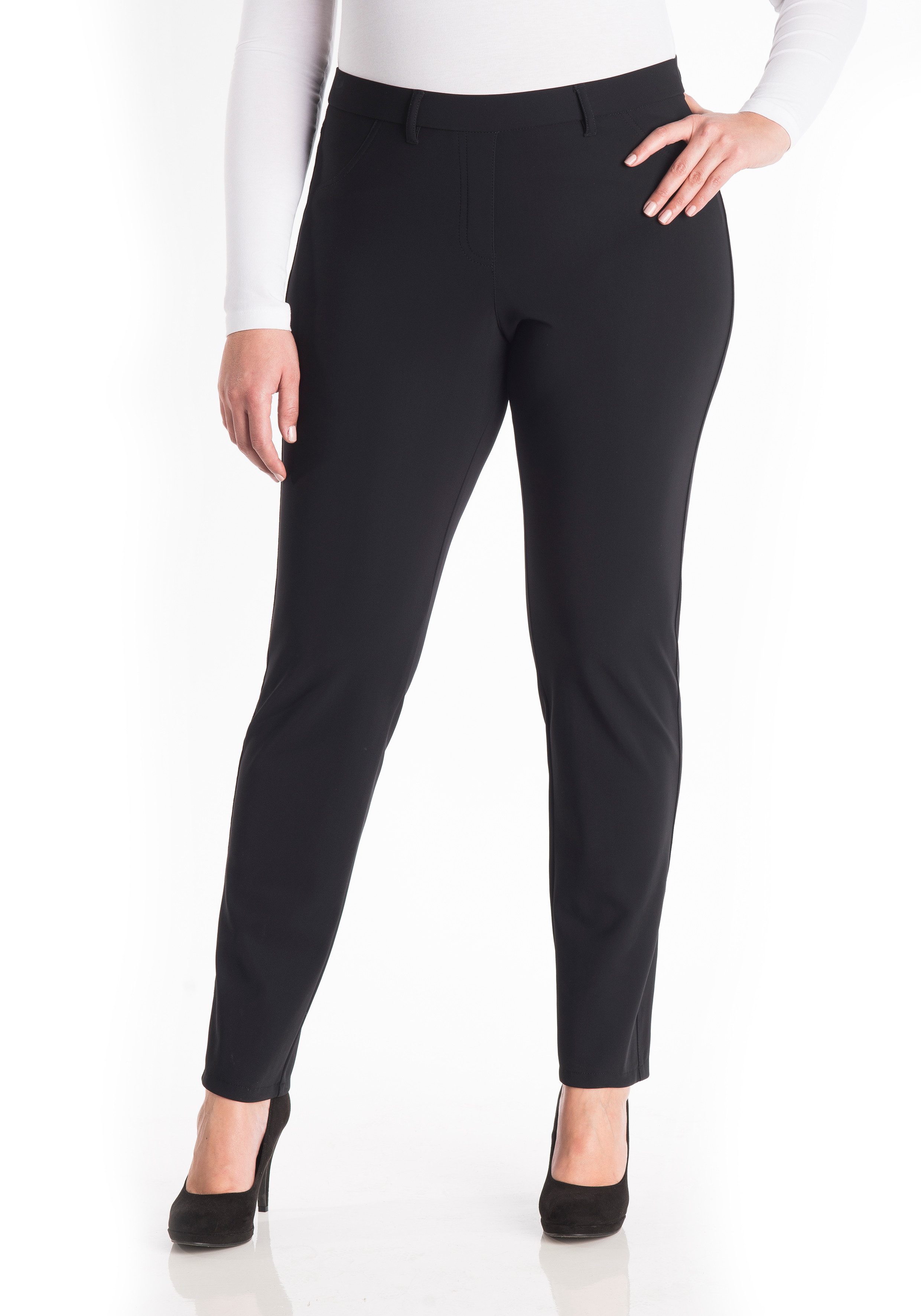 KjBRAND Jeggings Jenny Im edlen Techno Jersey, Bi-Stretch, reduzierte Faltenbildung
